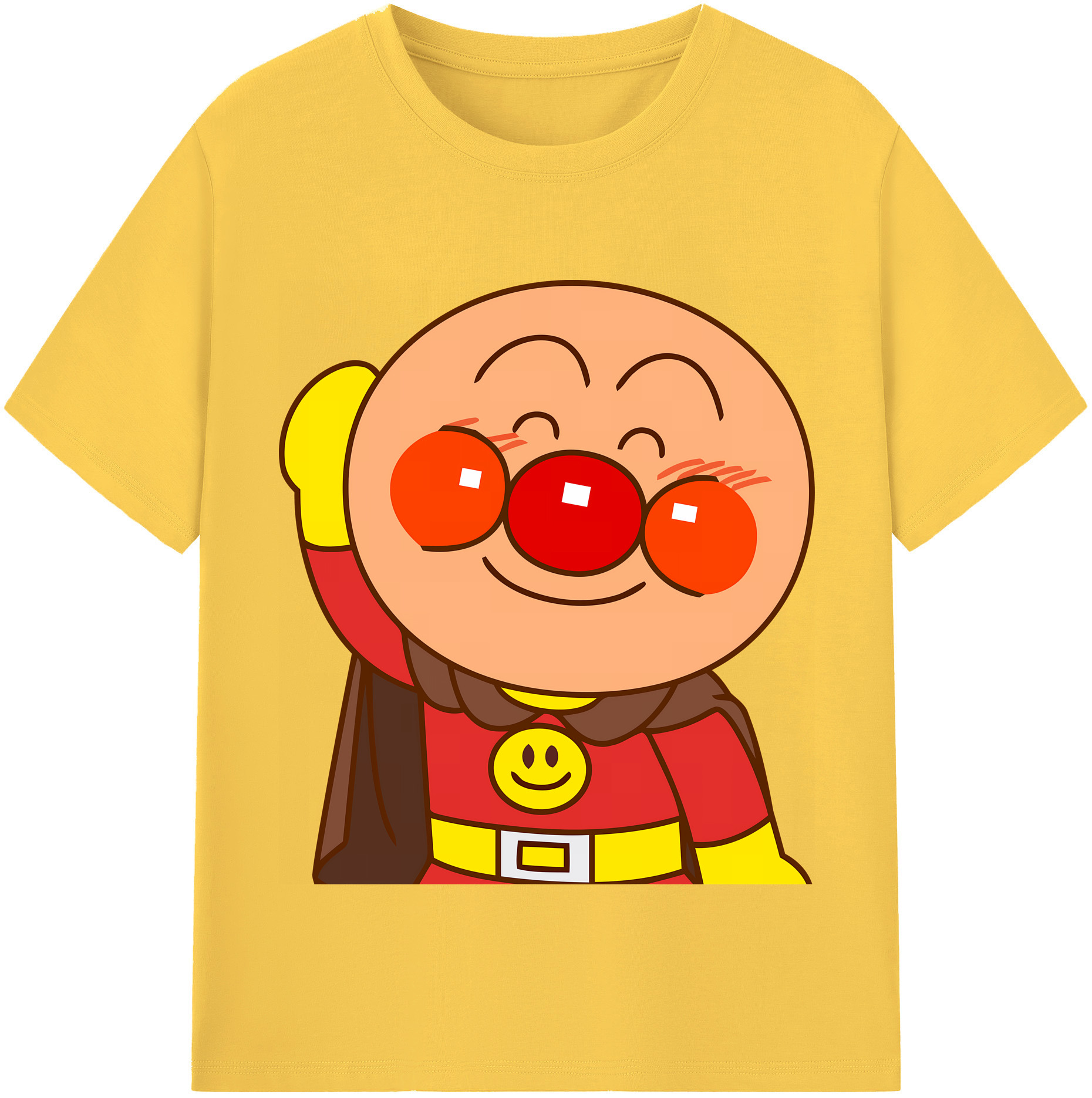 （画像用） アンパンマン Anpanman 綿100％半袖Tシャツ（フロントプリント）