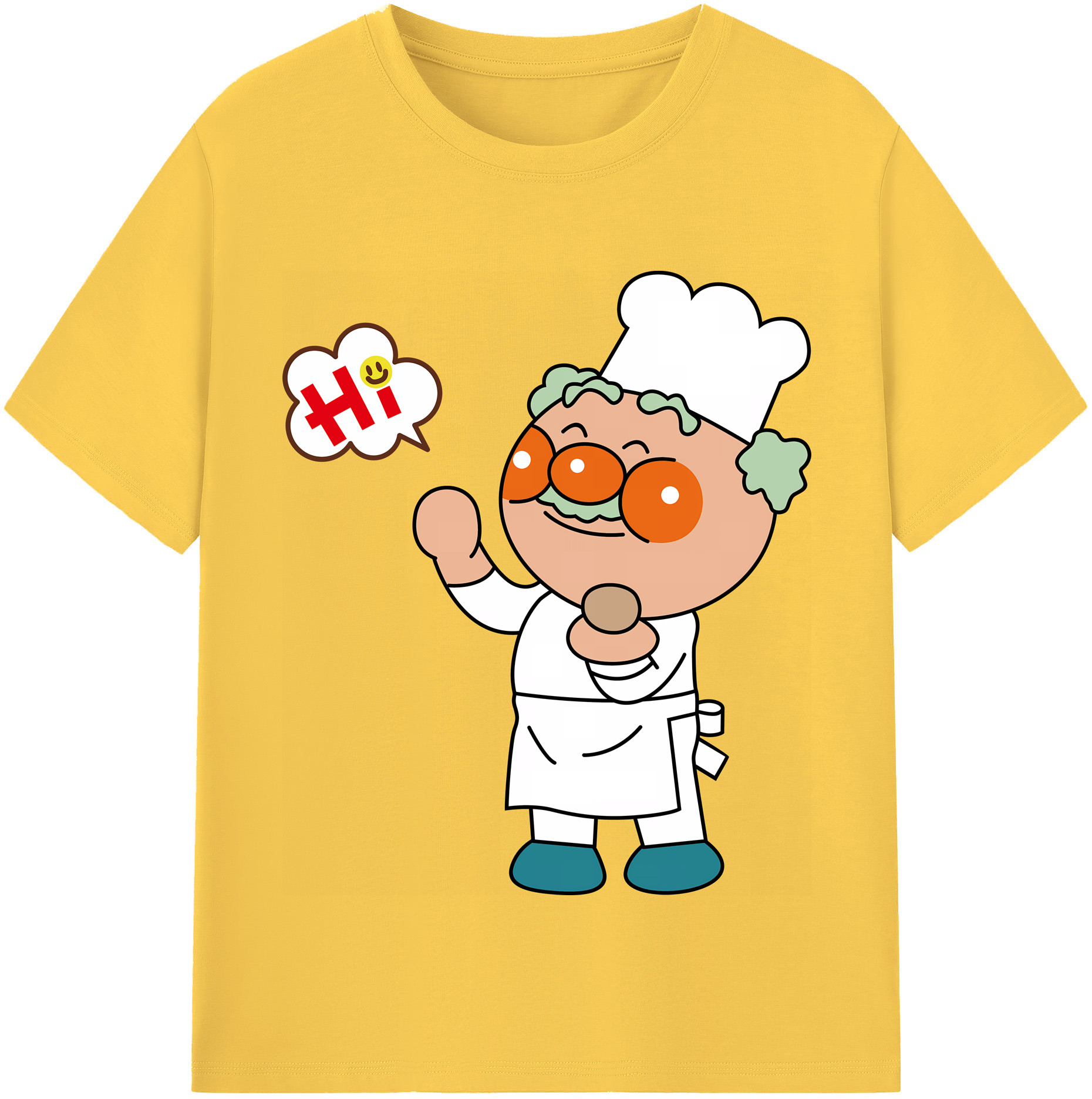 （画像用） アンパンマン Anpanman 綿100％半袖Tシャツ（フロントプリント）