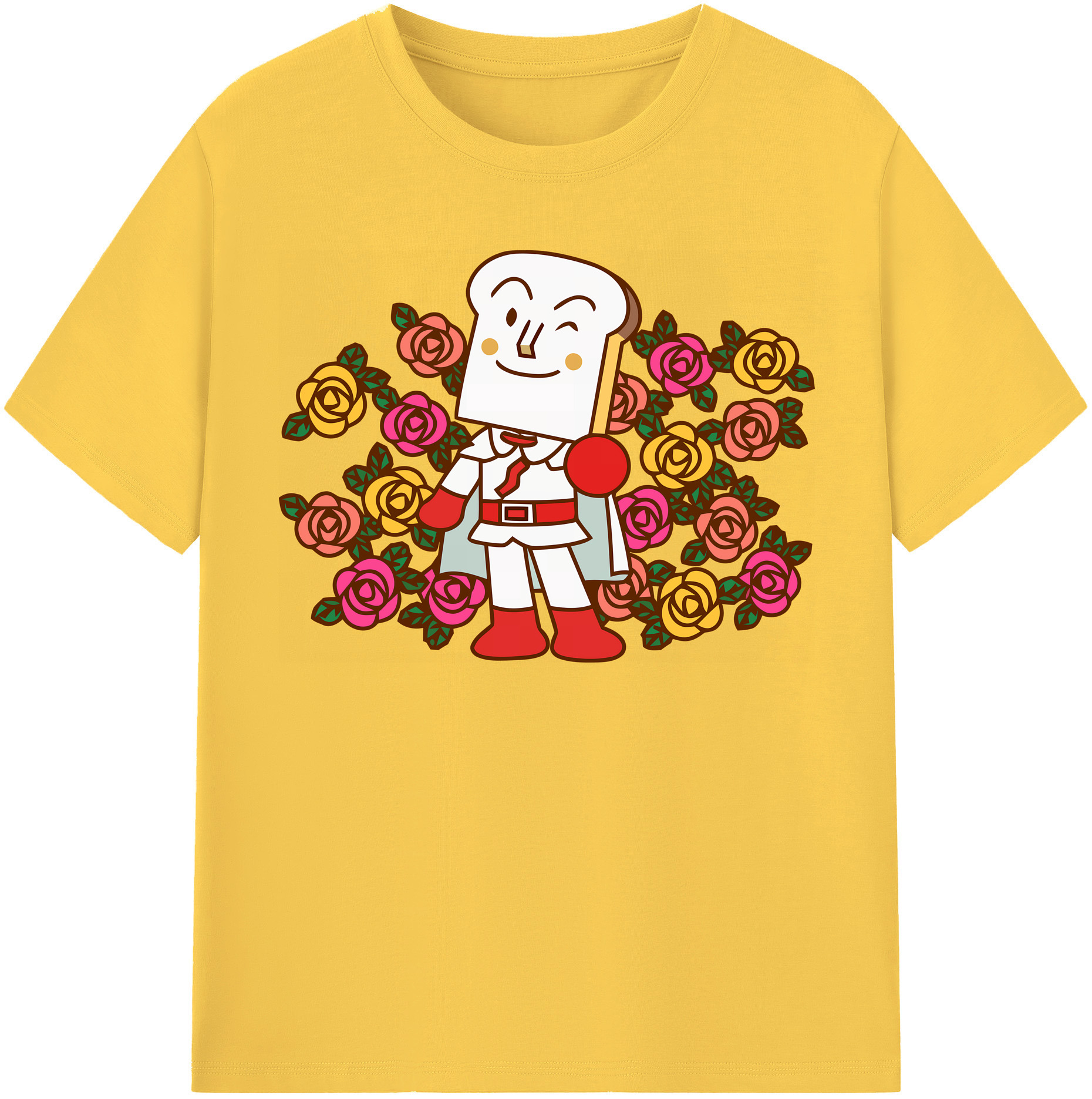 （画像用） アンパンマン Anpanman 綿100％半袖Tシャツ（フロントプリント）