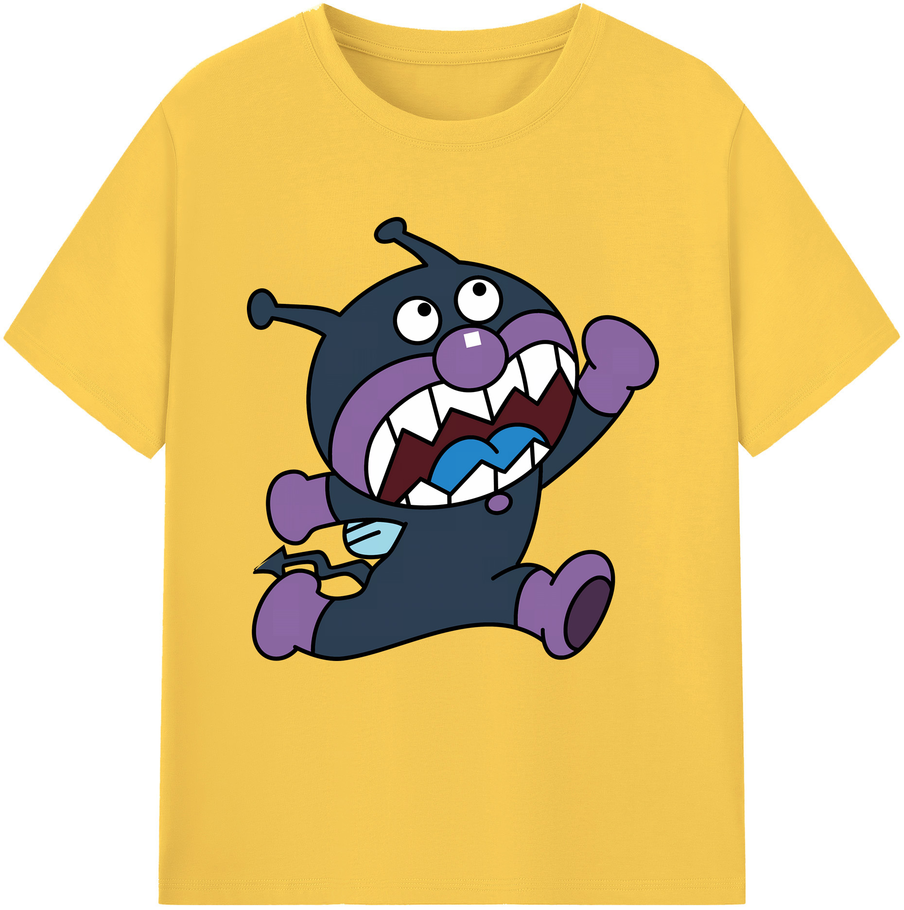 （画像用） アンパンマン Anpanman 綿100％半袖Tシャツ（フロントプリント）