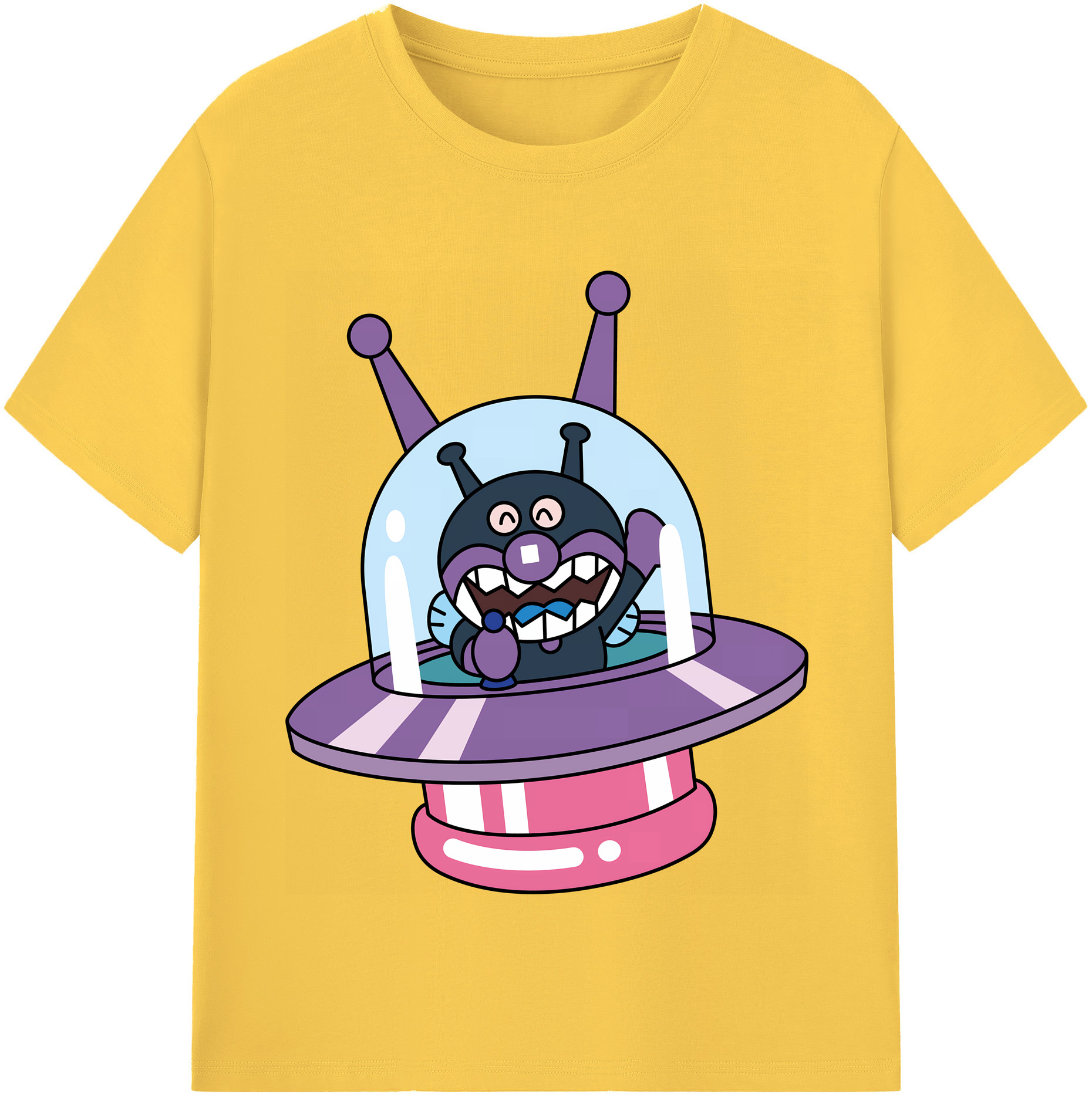 （画像用） アンパンマン Anpanman 綿100％半袖Tシャツ（フロントプリント）
