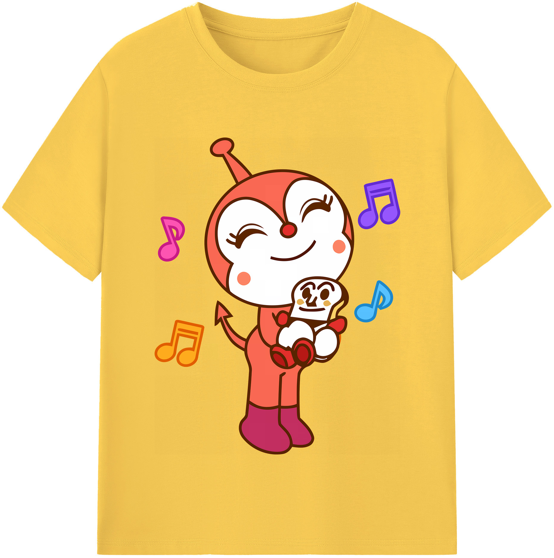 （画像用） アンパンマン Anpanman 綿100％半袖Tシャツ（フロントプリント）