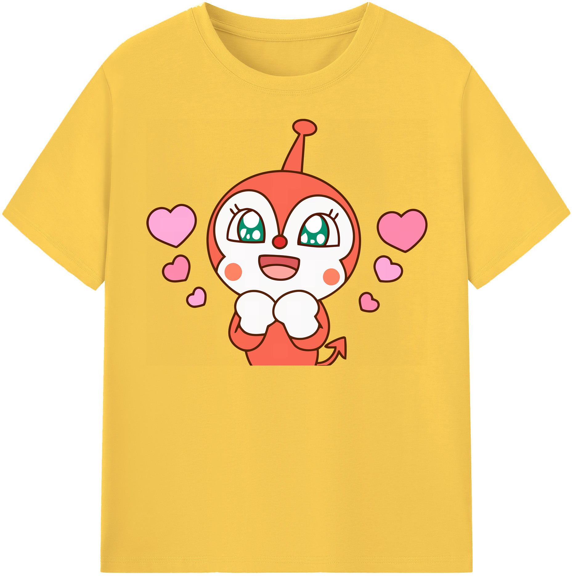 （画像用） アンパンマン Anpanman 綿100％半袖Tシャツ（フロントプリント）