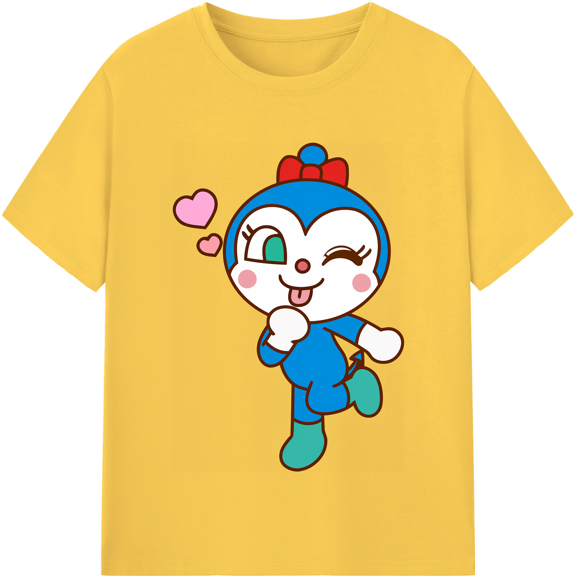 （画像用） アンパンマン Anpanman 綿100％半袖Tシャツ（フロントプリント）