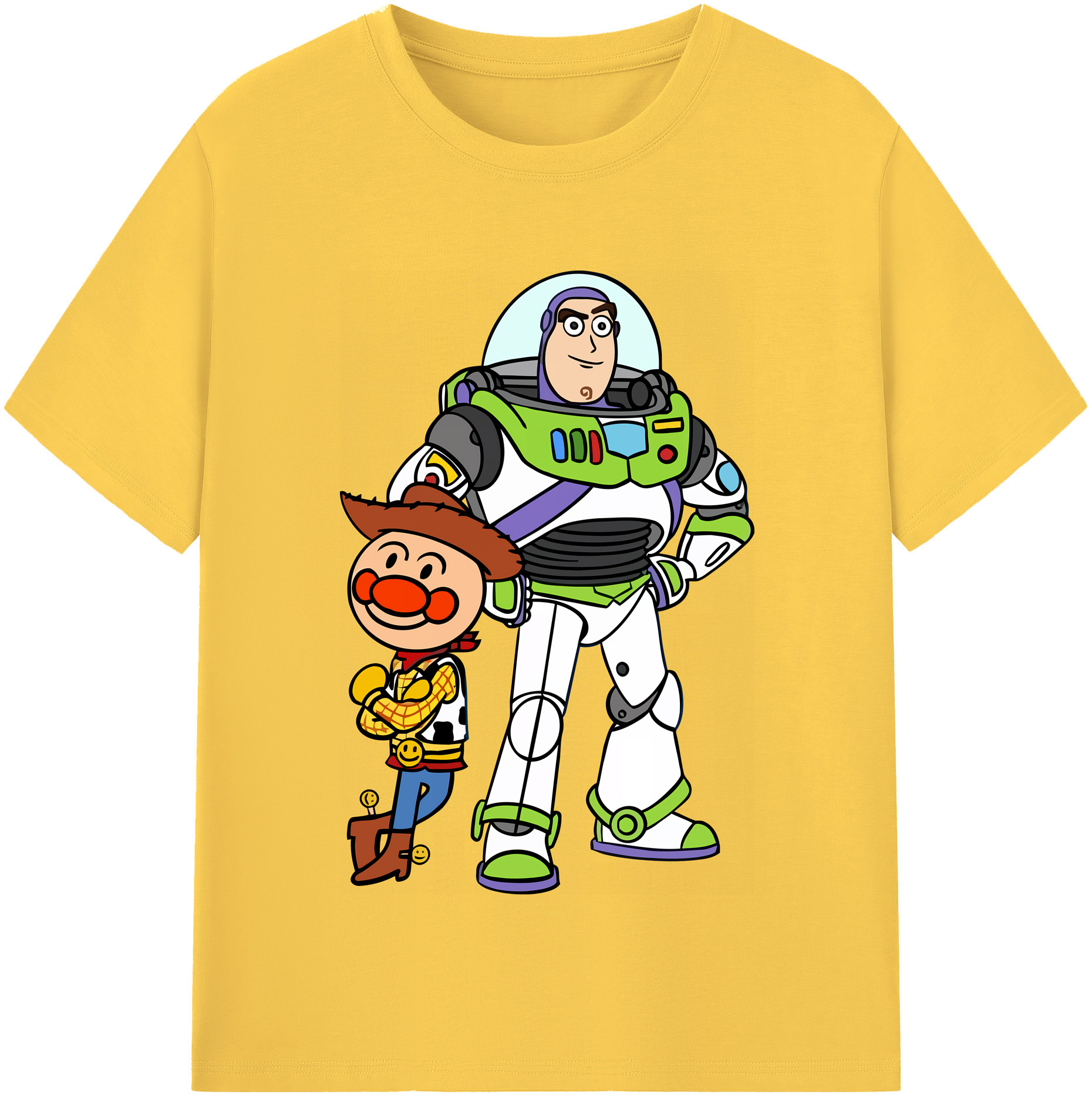 （画像用） アンパンマン Anpanman 綿100％半袖Tシャツ（フロントプリント）