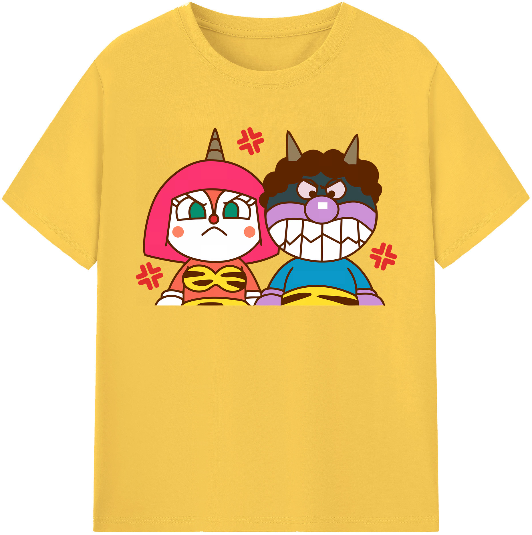 （画像用） アンパンマン Anpanman 綿100％半袖Tシャツ（フロントプリント）
