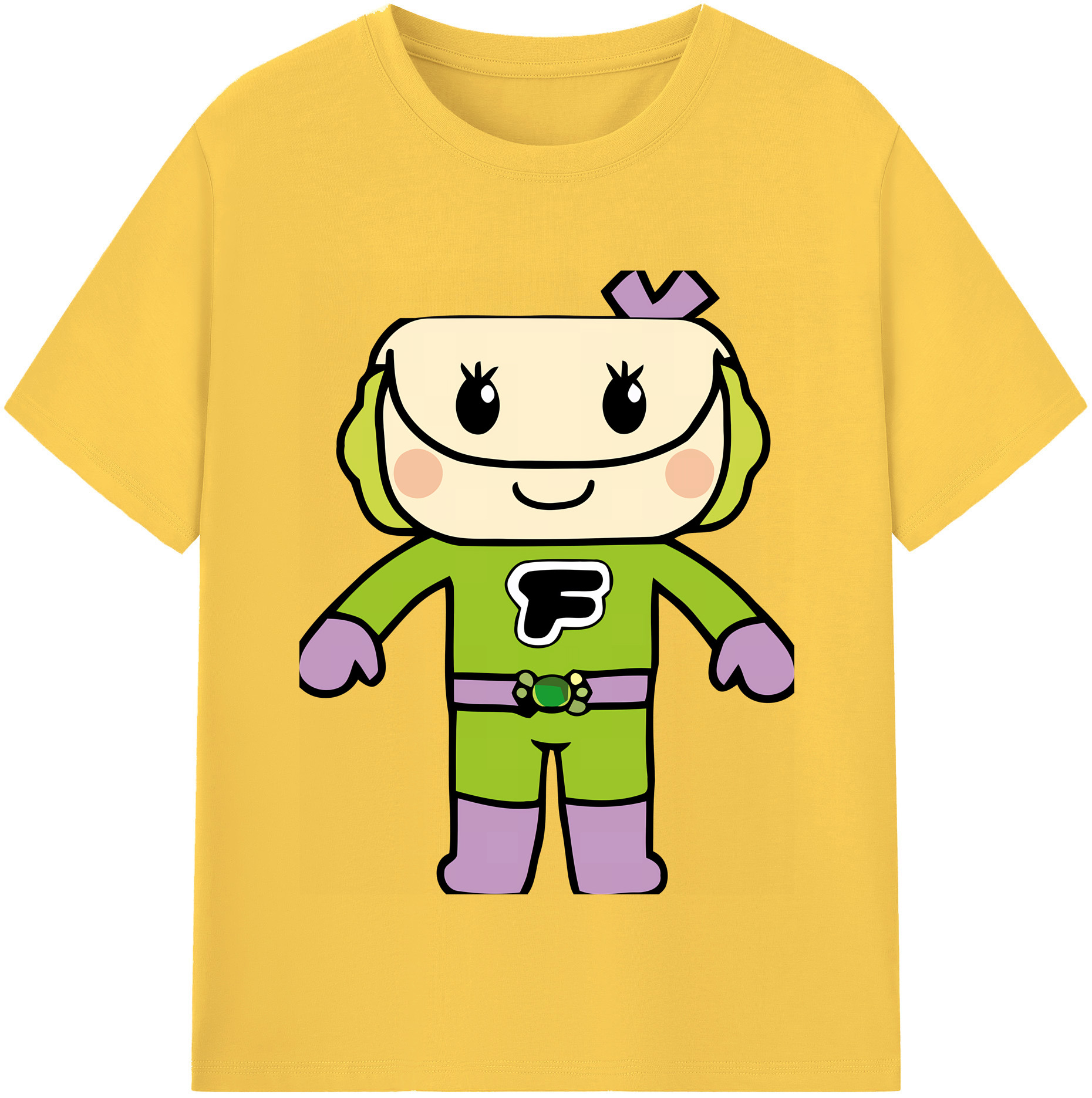 （画像用） アンパンマン Anpanman 綿100％半袖Tシャツ（フロントプリント）