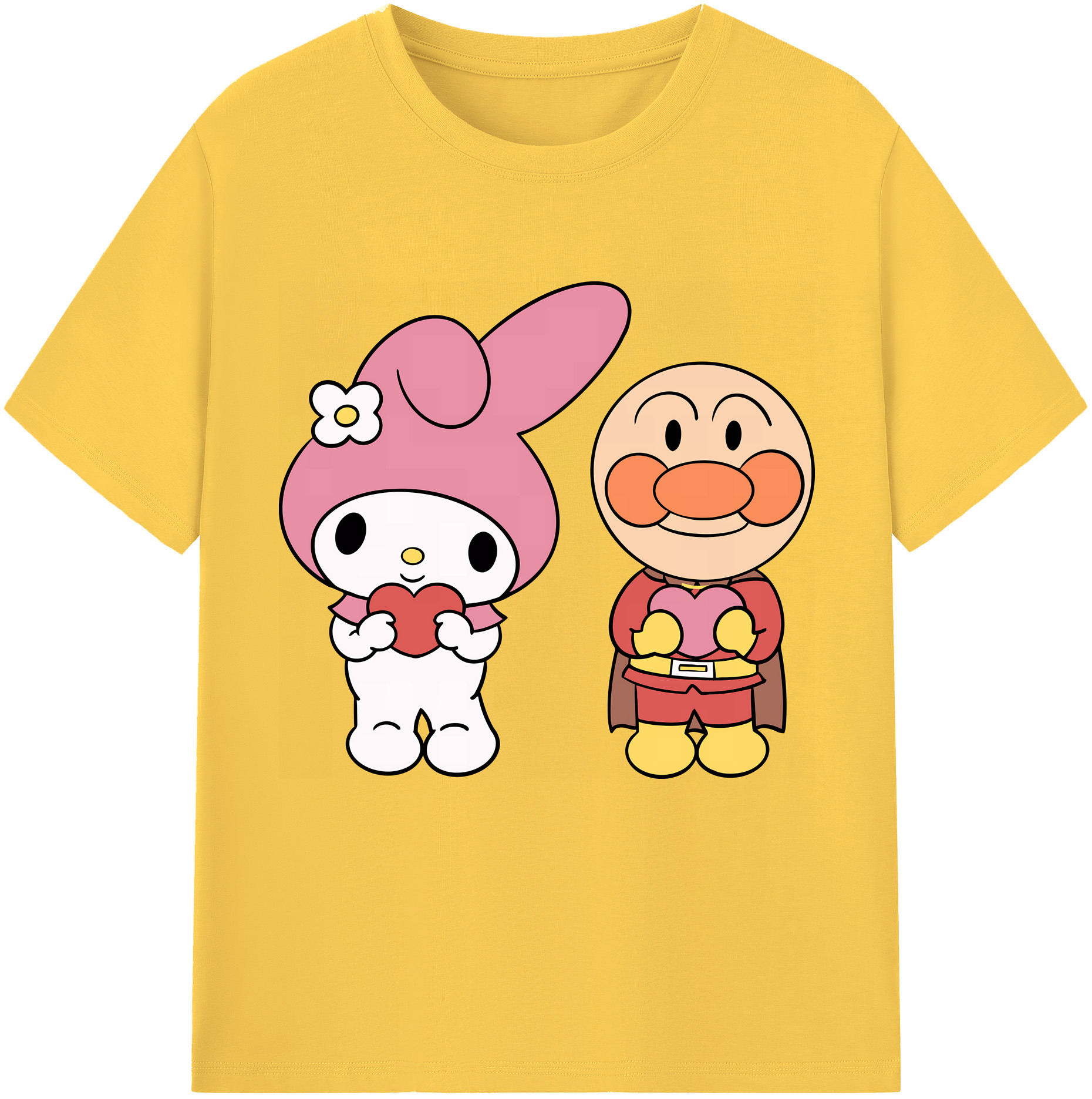 （画像用） アンパンマン Anpanman 綿100％半袖Tシャツ（フロントプリント）