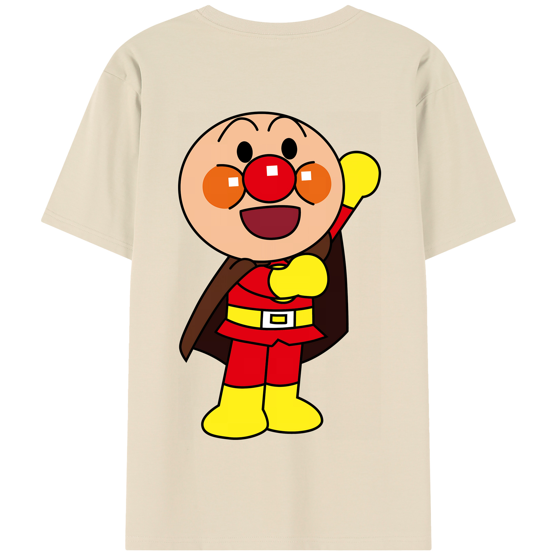 （画像用） アンパンマン Anpanman 綿100％半袖Tシャツ（背面プリント）