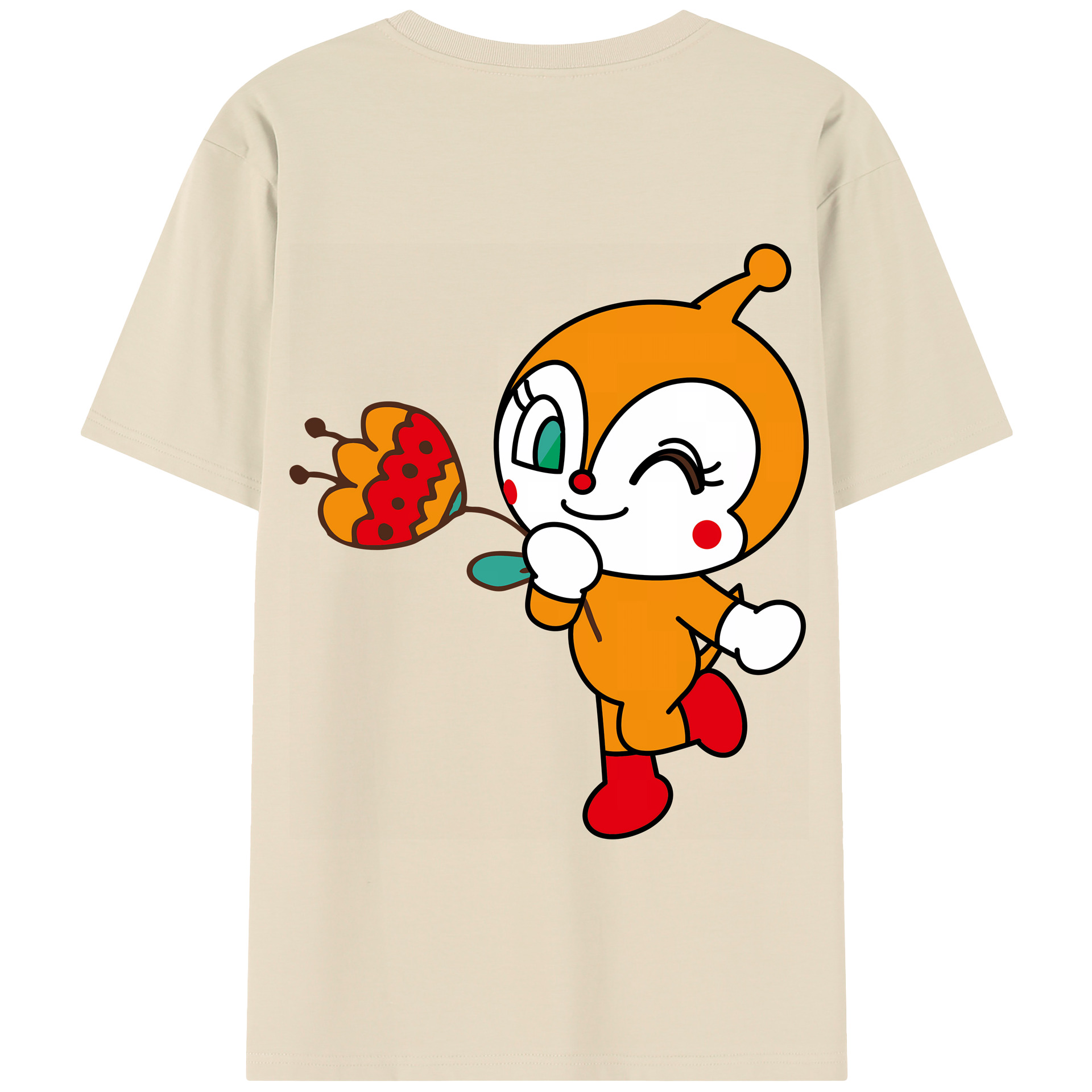 アンパンマン Anpanman 綿100％半袖Tシャツ（背面プリント）