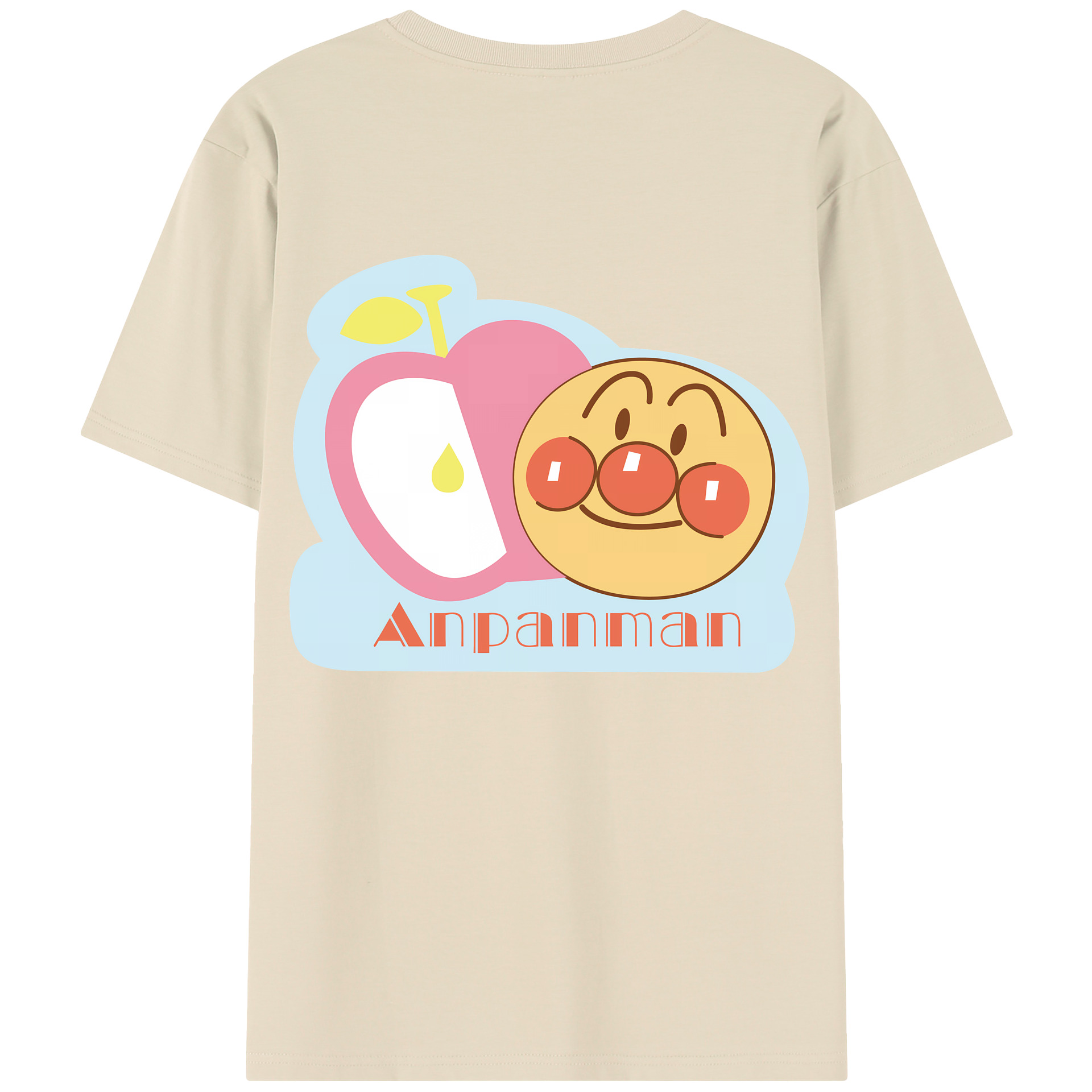 （画像用） アンパンマン Anpanman 綿100％半袖Tシャツ（背面プリント）