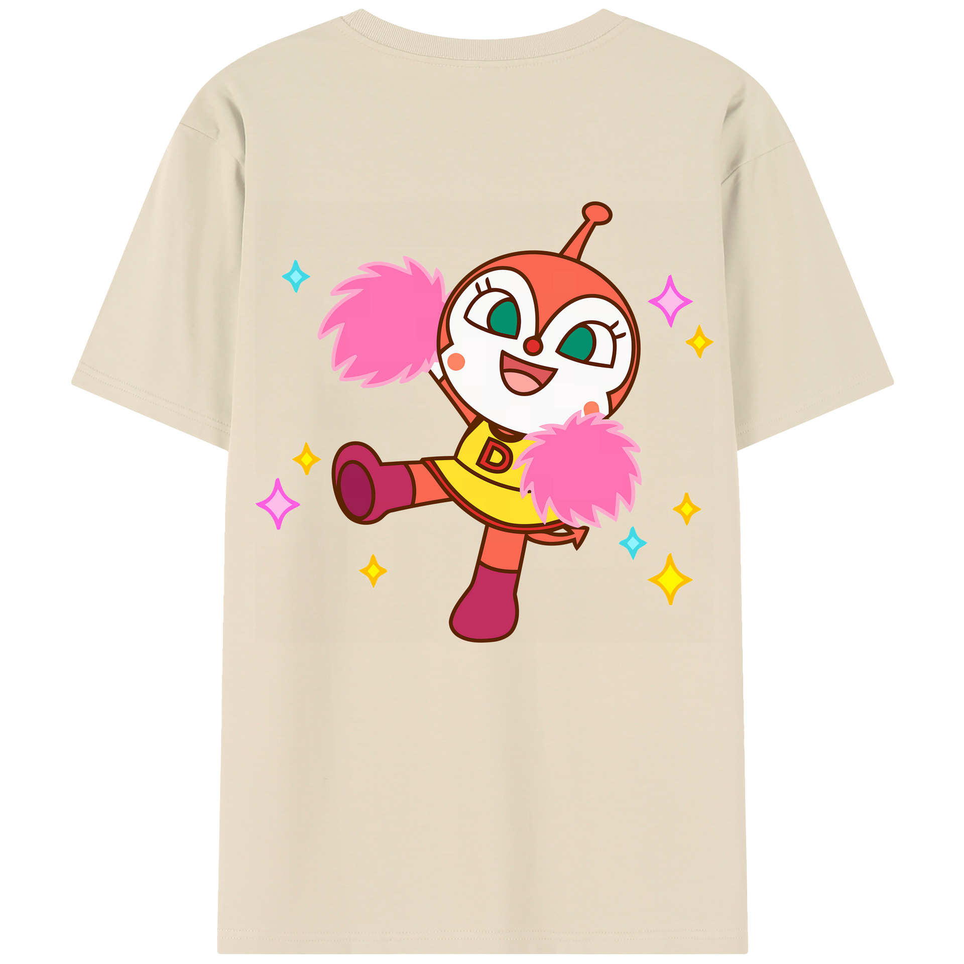 （画像用） アンパンマン Anpanman 綿100％半袖Tシャツ（背面プリント）