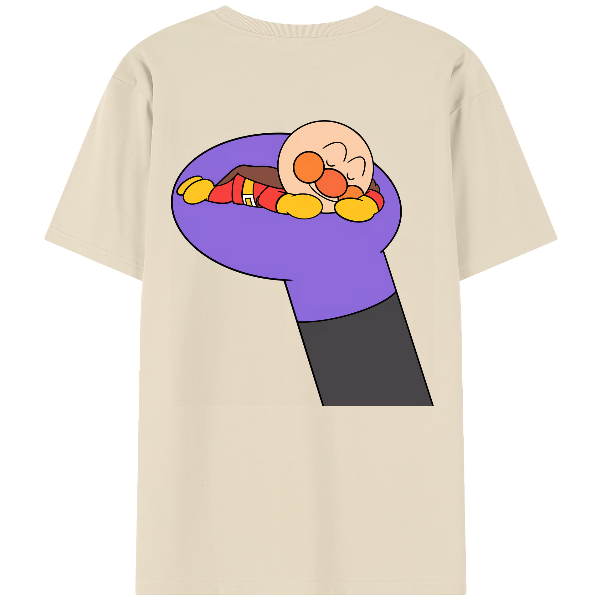 （画像用） アンパンマン Anpanman 綿100％半袖Tシャツ（背面プリント）