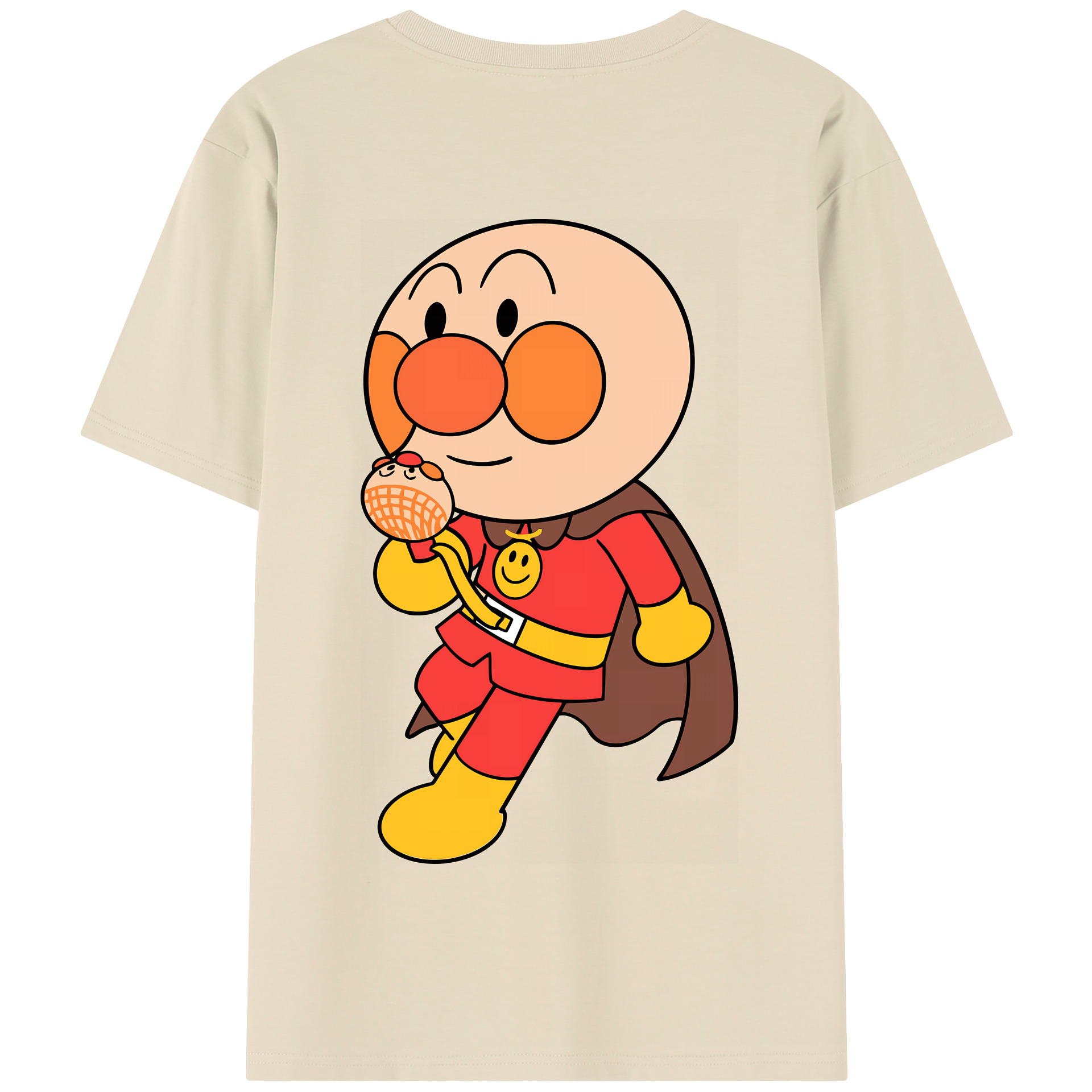 （画像用） アンパンマン Anpanman 綿100％半袖Tシャツ（背面プリント）
