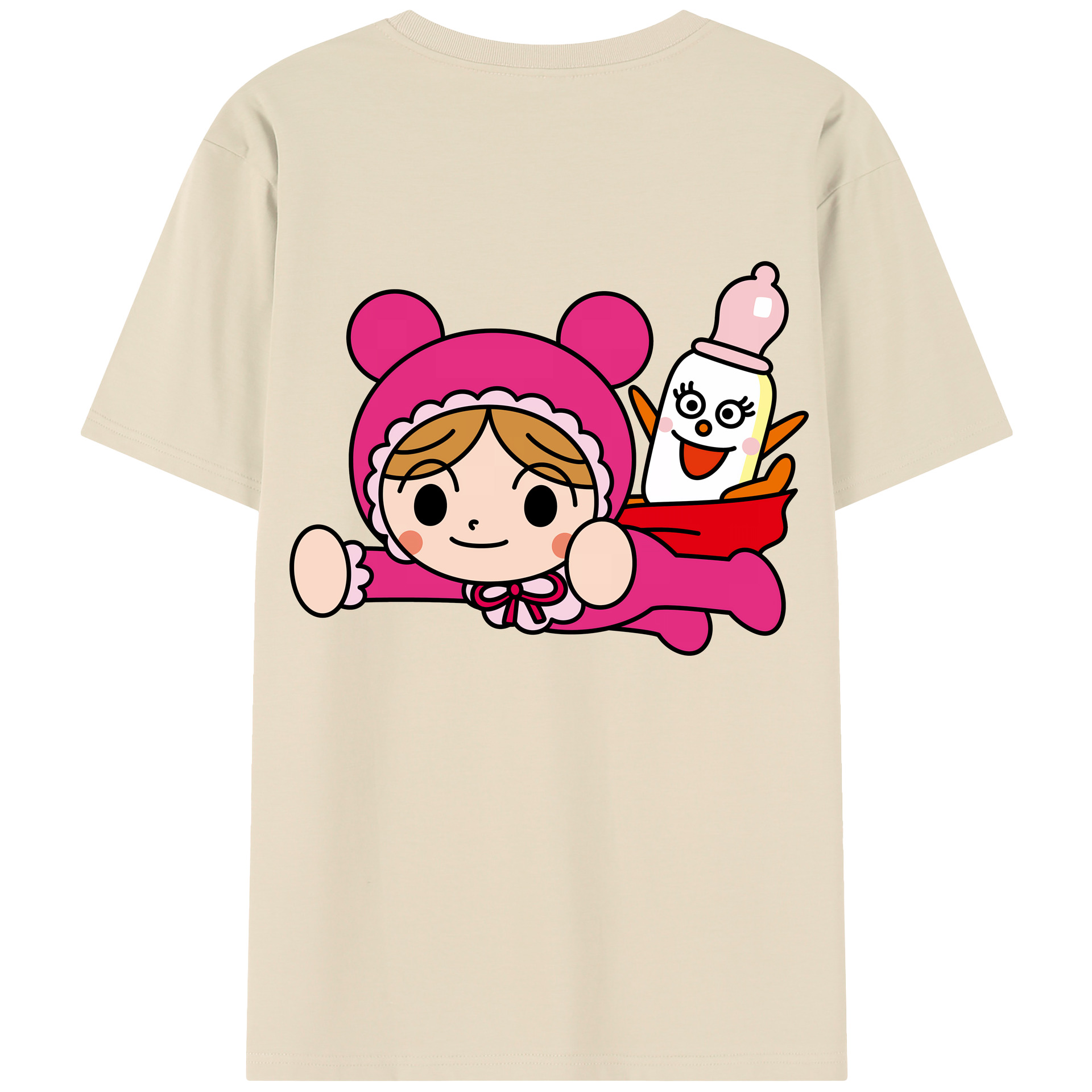 （画像用） アンパンマン Anpanman 綿100％半袖Tシャツ（背面プリント）