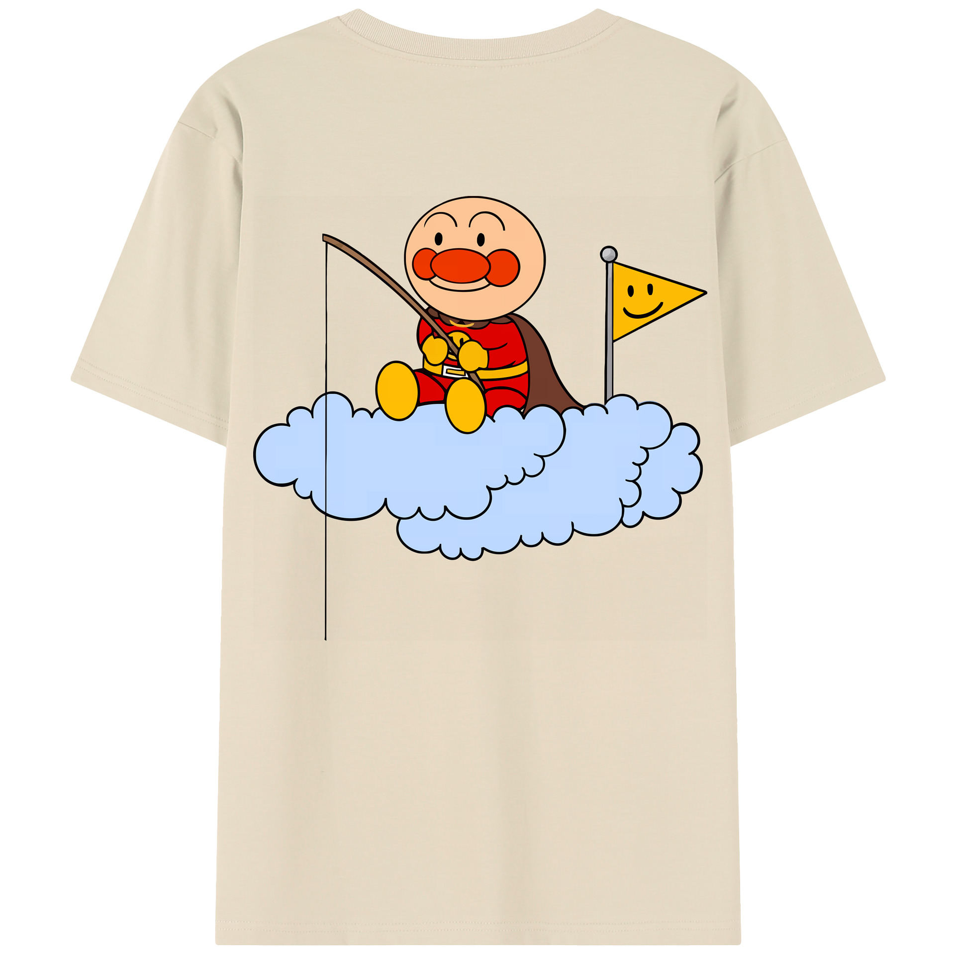 （画像用） アンパンマン Anpanman 綿100％半袖Tシャツ（背面プリント）