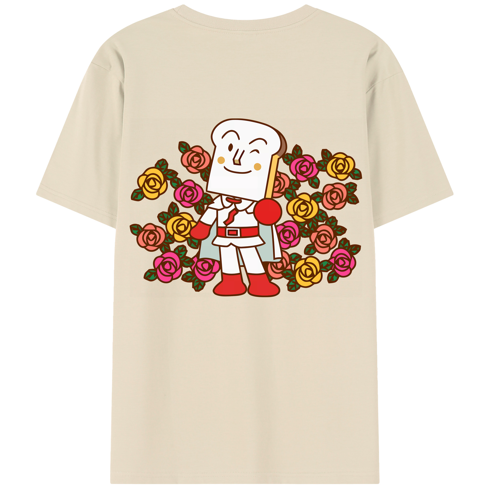 （画像用） アンパンマン Anpanman 綿100％半袖Tシャツ（背面プリント）