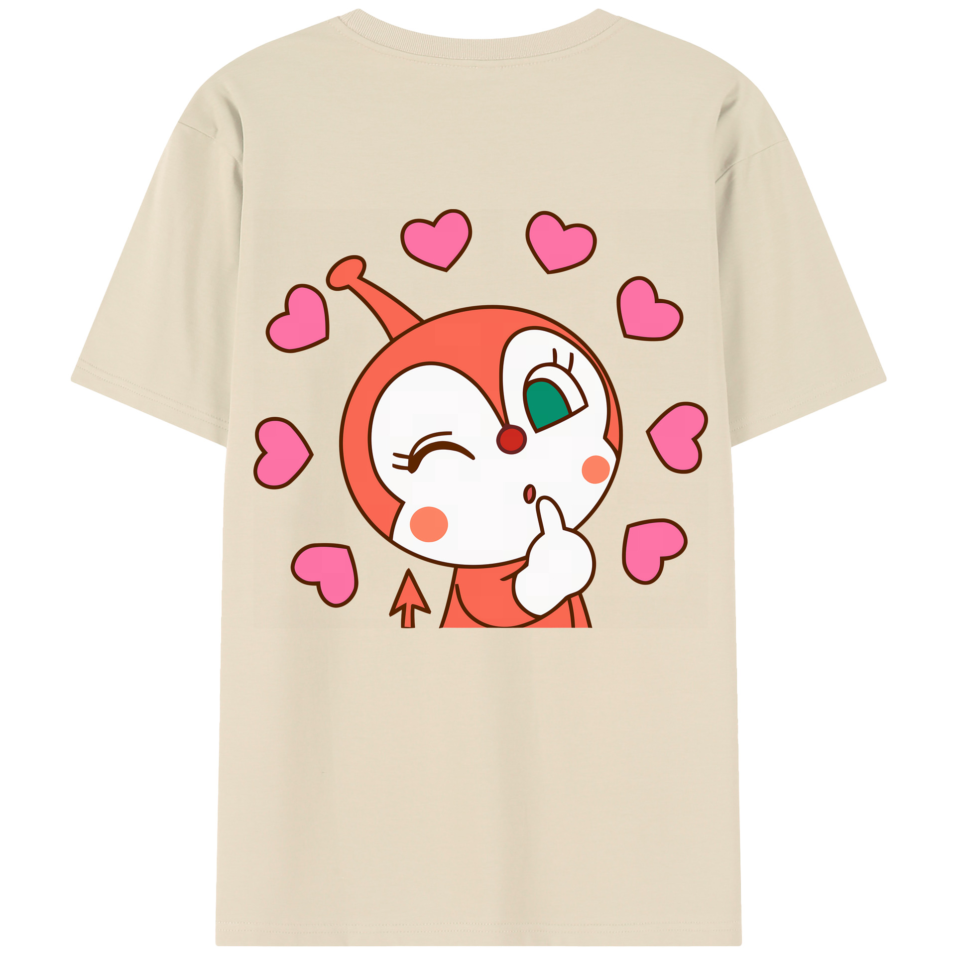 （画像用） アンパンマン Anpanman 綿100％半袖Tシャツ（背面プリント）