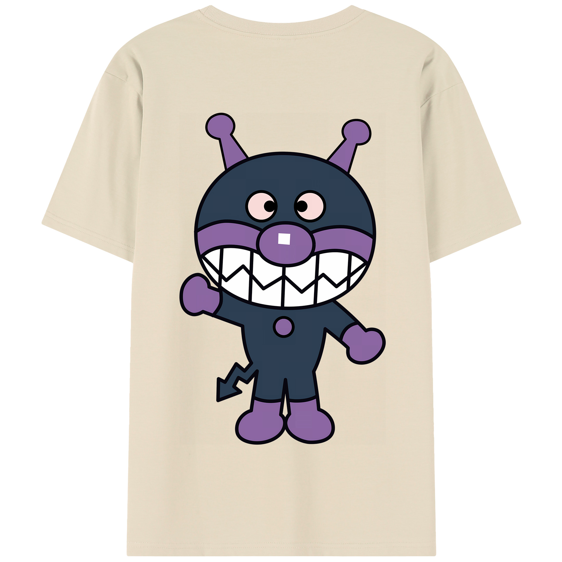 （画像用） アンパンマン Anpanman 綿100％半袖Tシャツ（背面プリント）