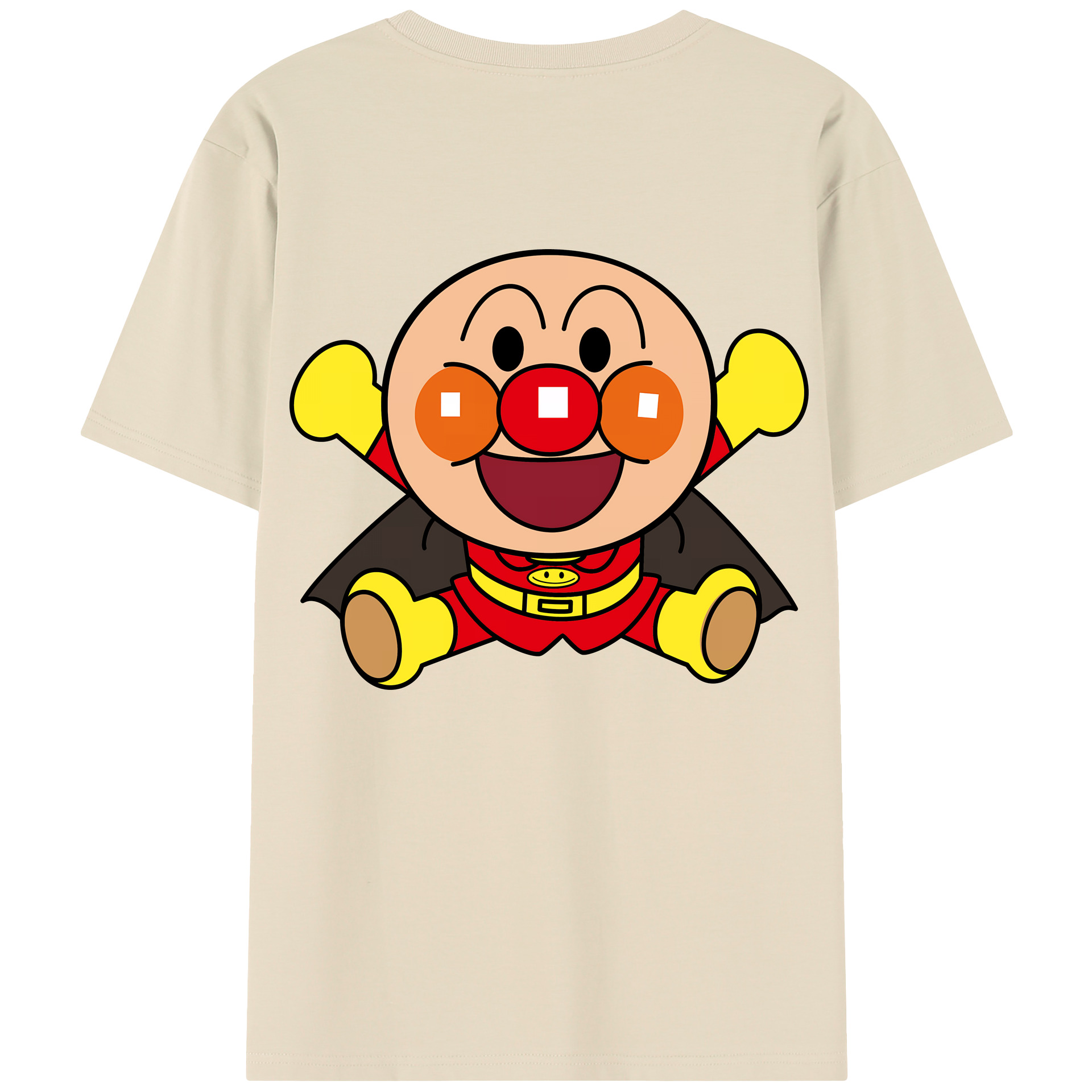 （画像用） アンパンマン Anpanman 綿100％半袖Tシャツ（背面プリント）