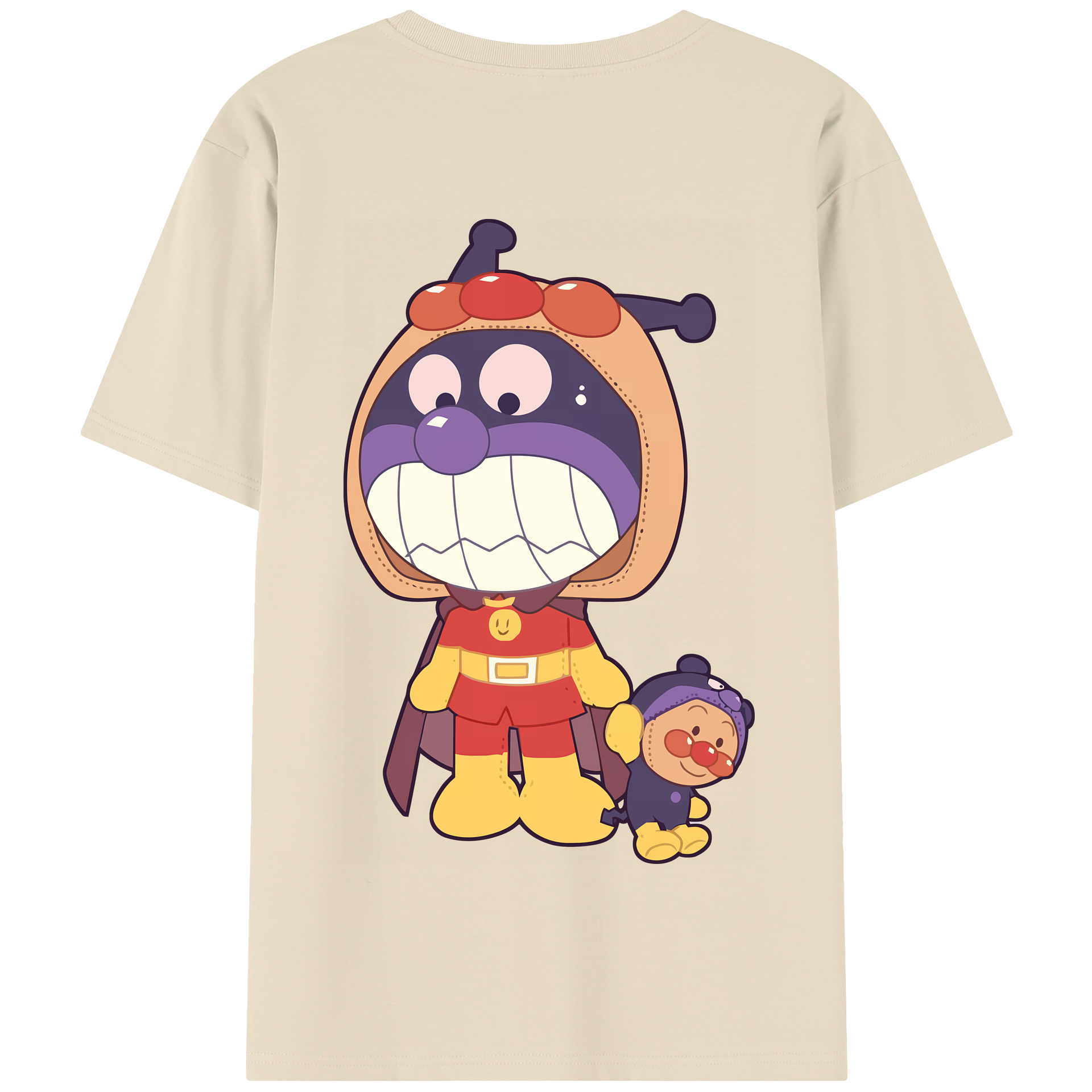 （画像用） アンパンマン Anpanman 綿100％半袖Tシャツ（背面プリント）