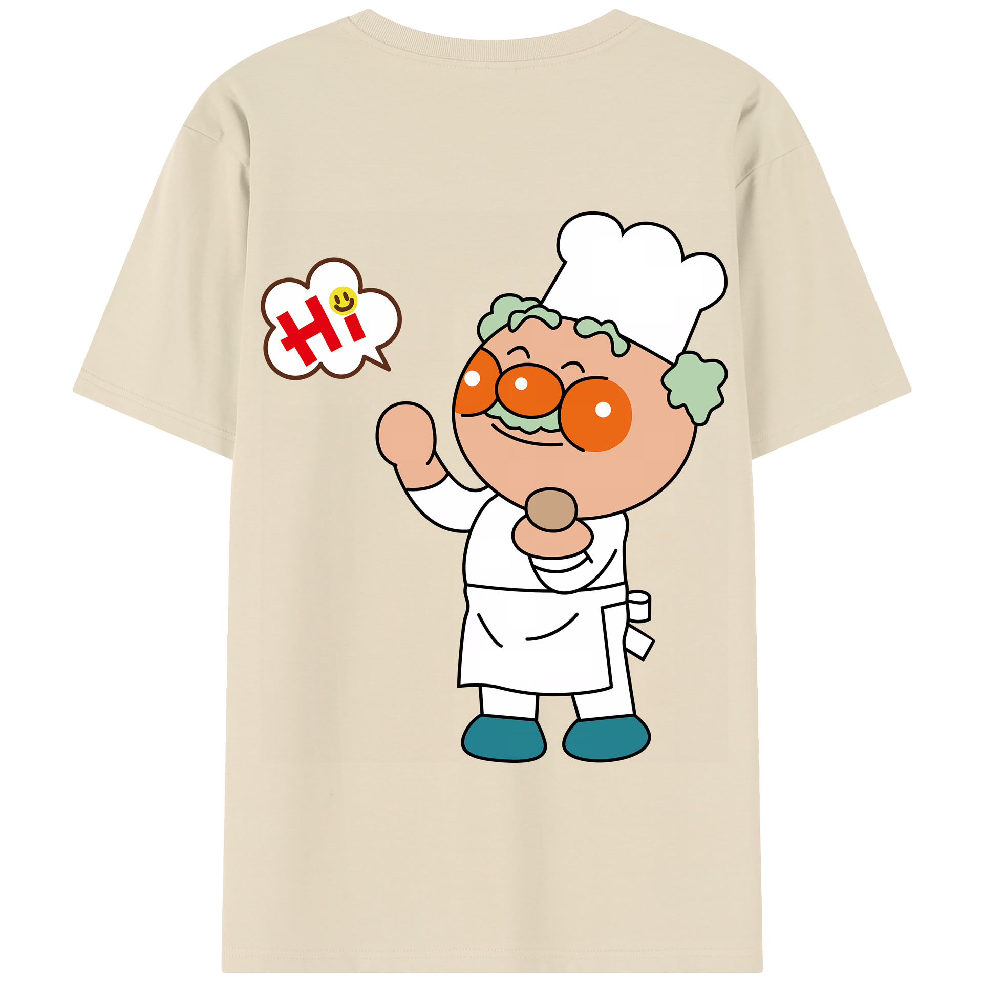 （画像用） アンパンマン Anpanman 綿100％半袖Tシャツ（背面プリント）