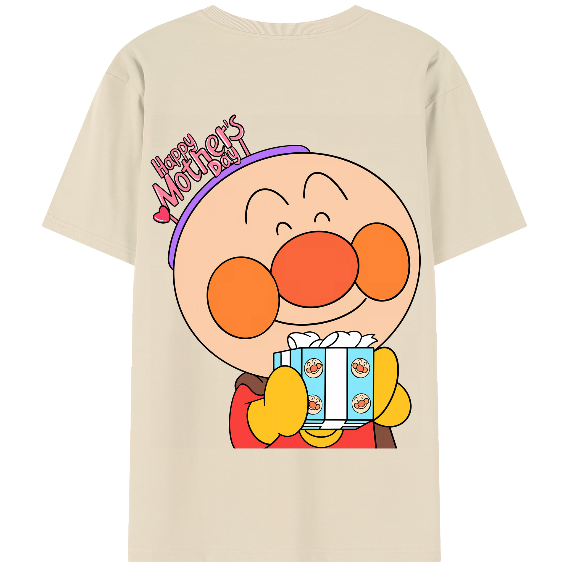 （画像用） アンパンマン Anpanman 綿100％半袖Tシャツ（背面プリント）