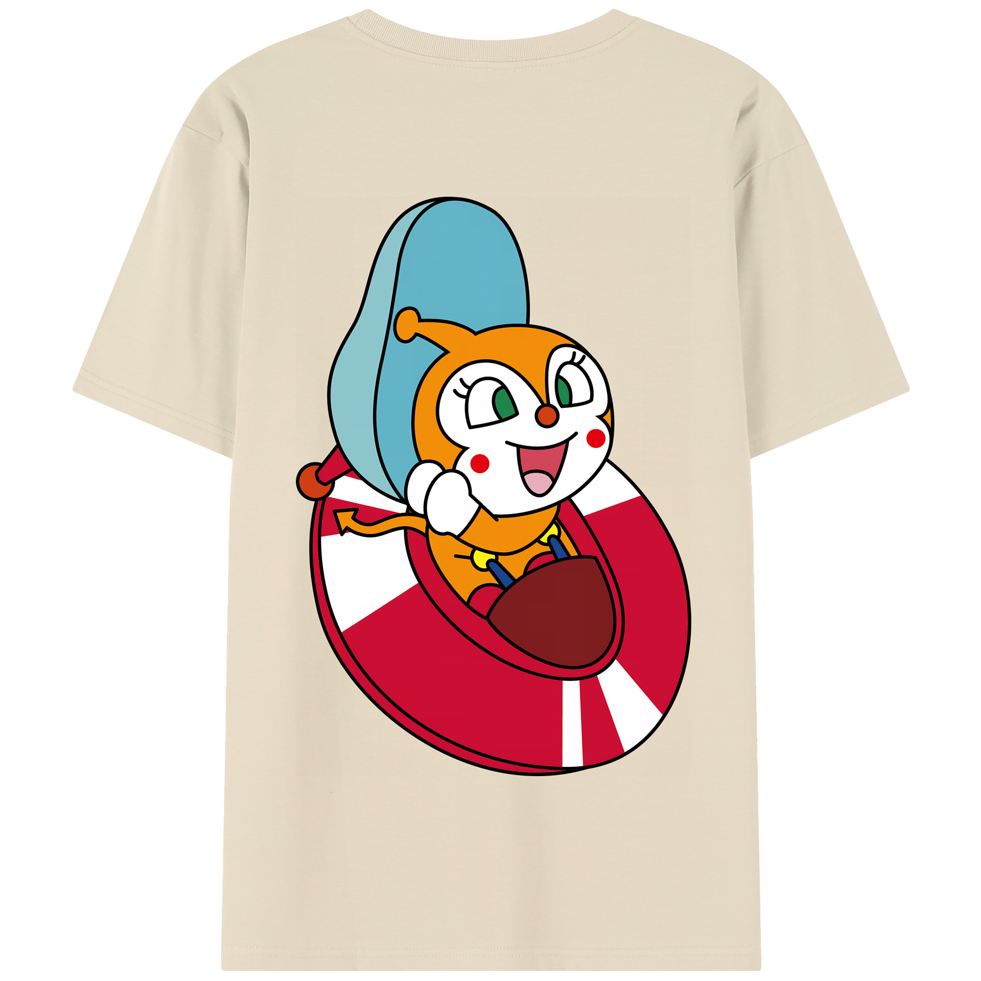 （画像用） アンパンマン Anpanman 綿100％半袖Tシャツ（背面プリント）