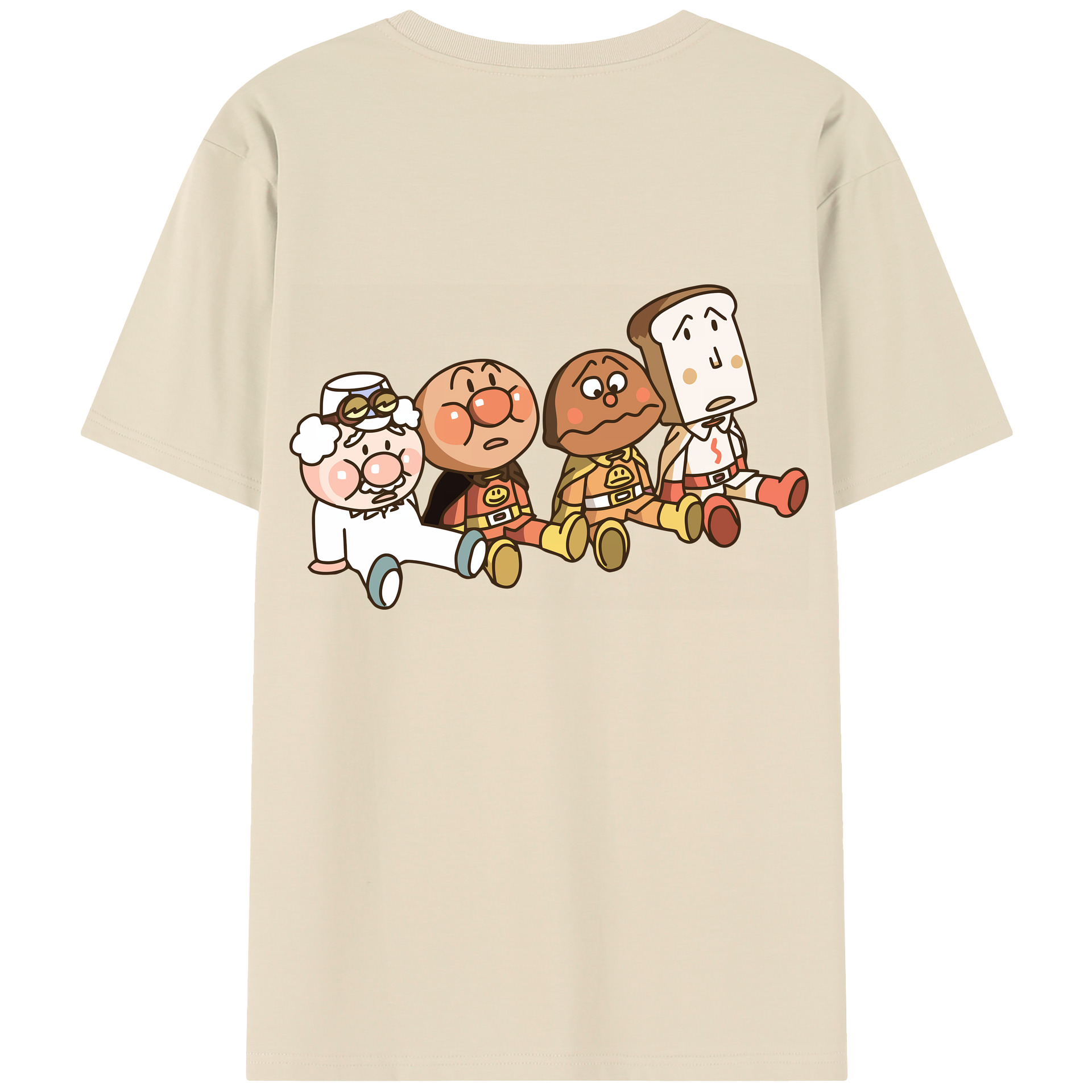 （画像用） アンパンマン Anpanman 綿100％半袖Tシャツ（背面プリント）