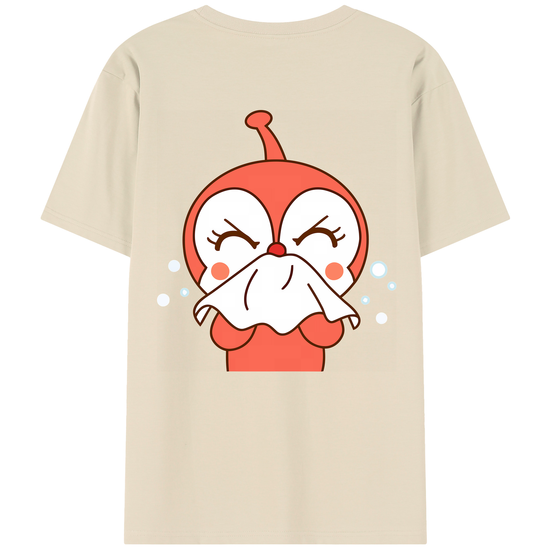 （画像用） アンパンマン Anpanman 綿100％半袖Tシャツ（背面プリント）