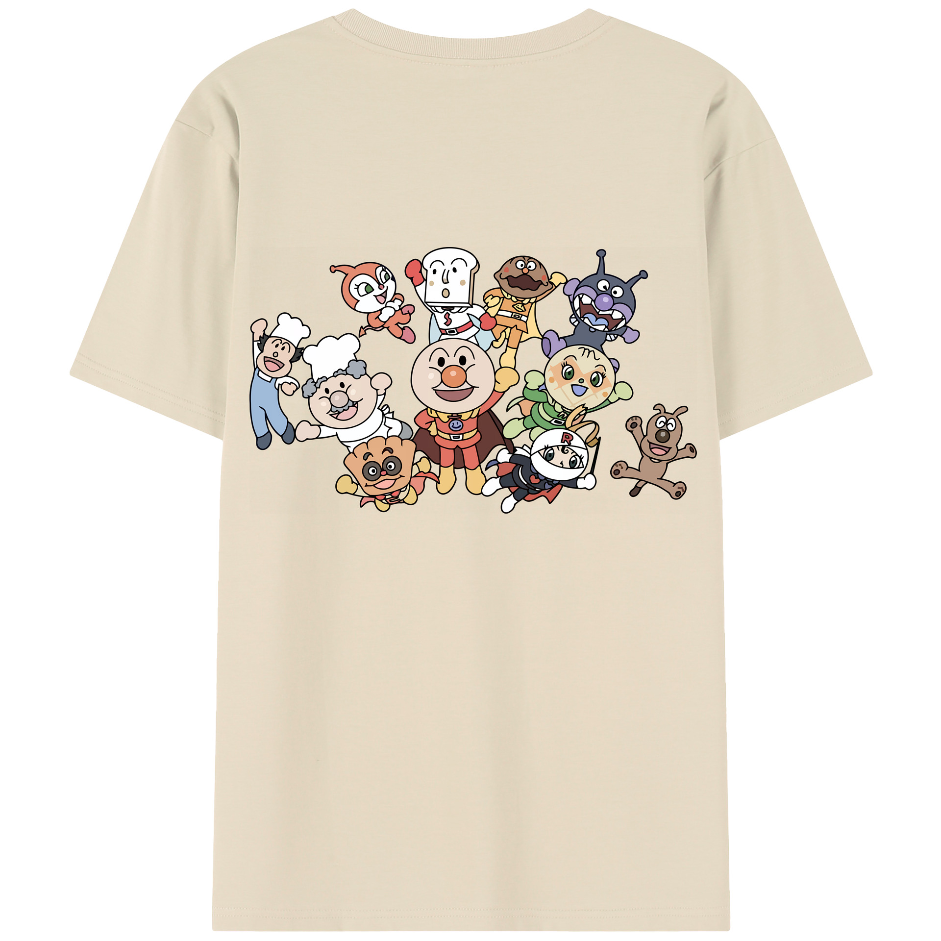 （画像用） アンパンマン Anpanman 綿100％半袖Tシャツ（背面プリント）