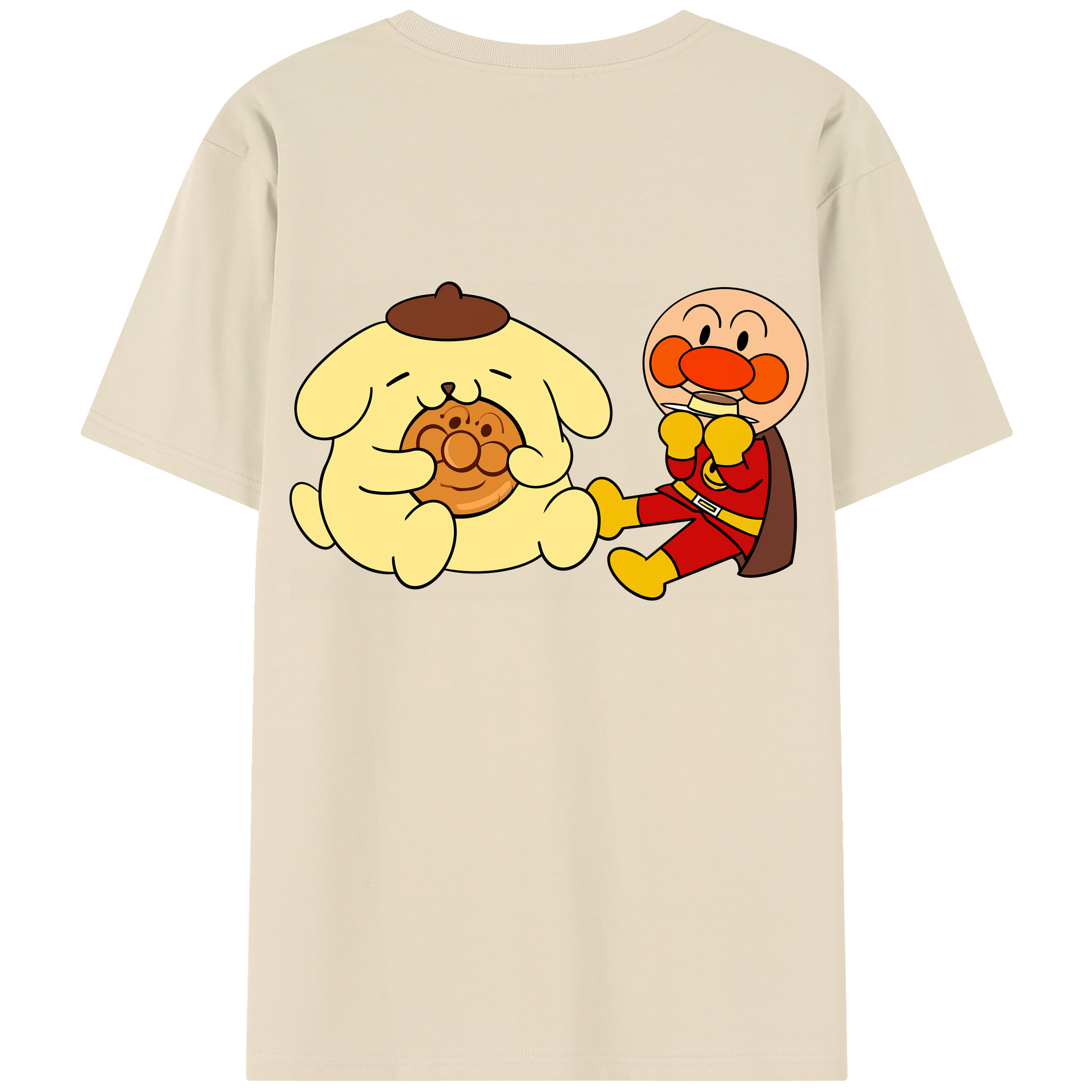 （画像用） アンパンマン Anpanman 綿100％半袖Tシャツ（背面プリント）