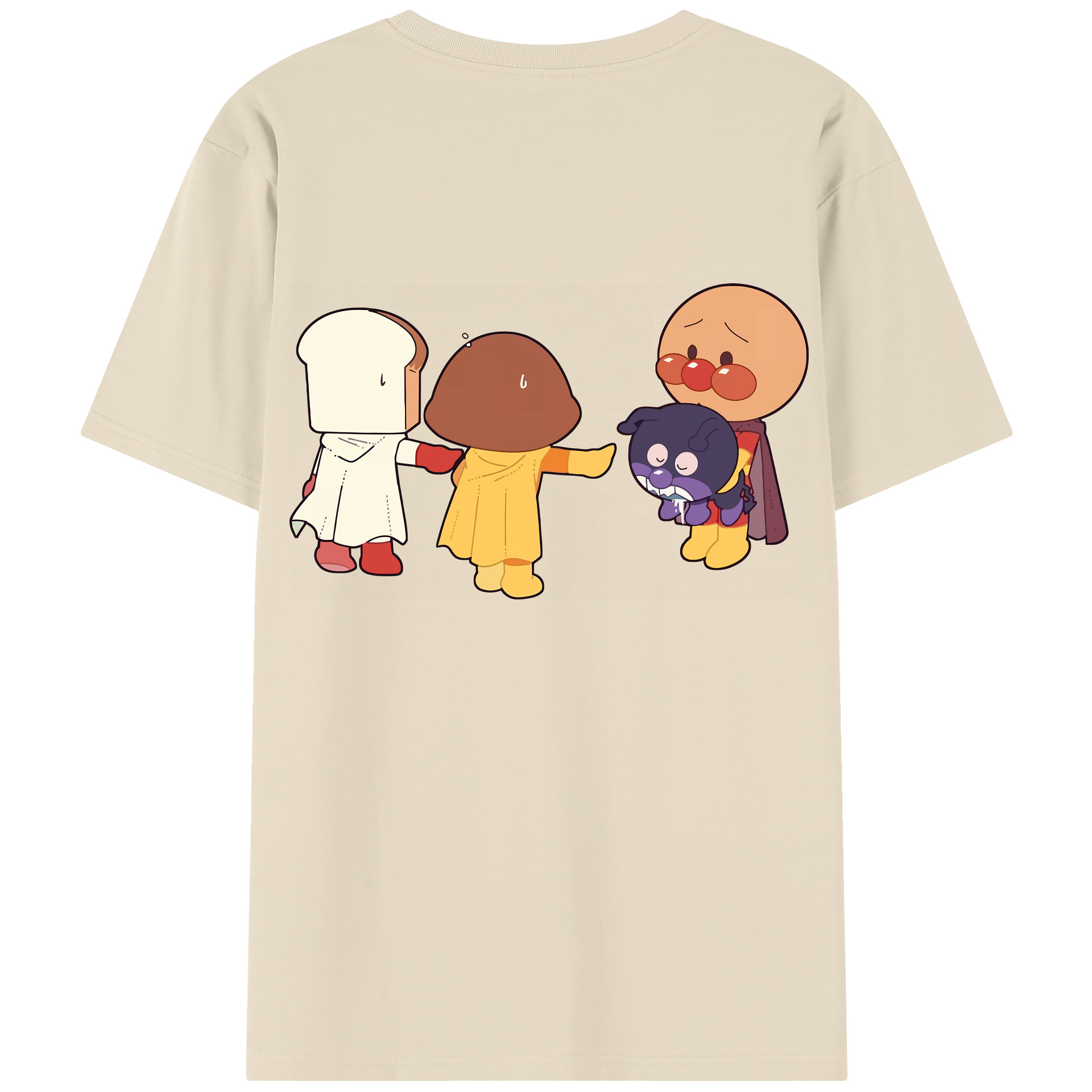 （画像用） アンパンマン Anpanman 綿100％半袖Tシャツ（背面プリント）