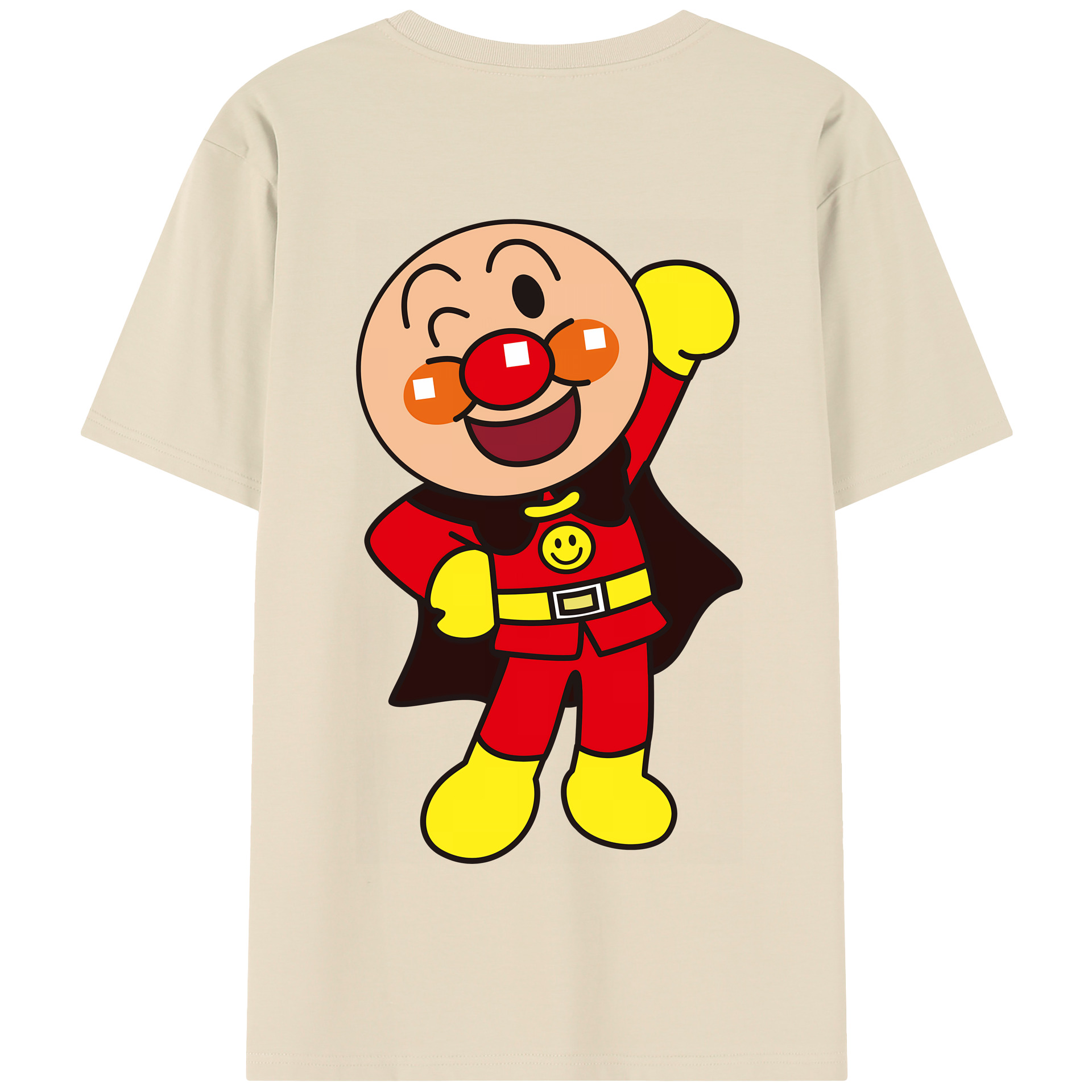 （画像用） アンパンマン Anpanman 綿100％半袖Tシャツ（背面プリント）
