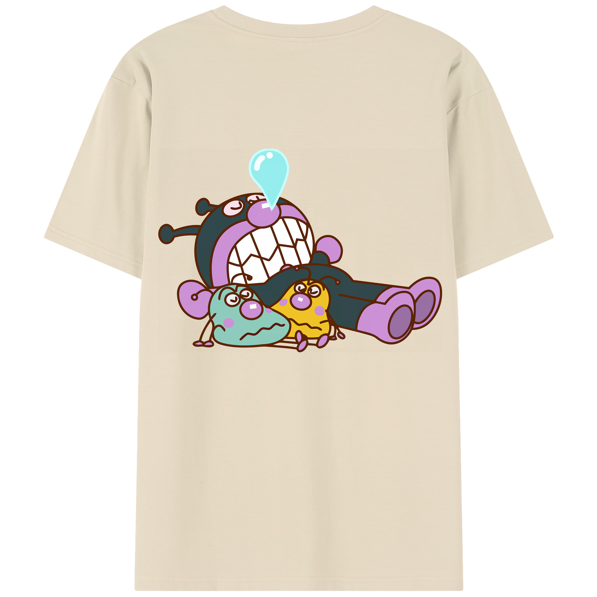 （画像用） アンパンマン Anpanman 綿100％半袖Tシャツ（背面プリント）