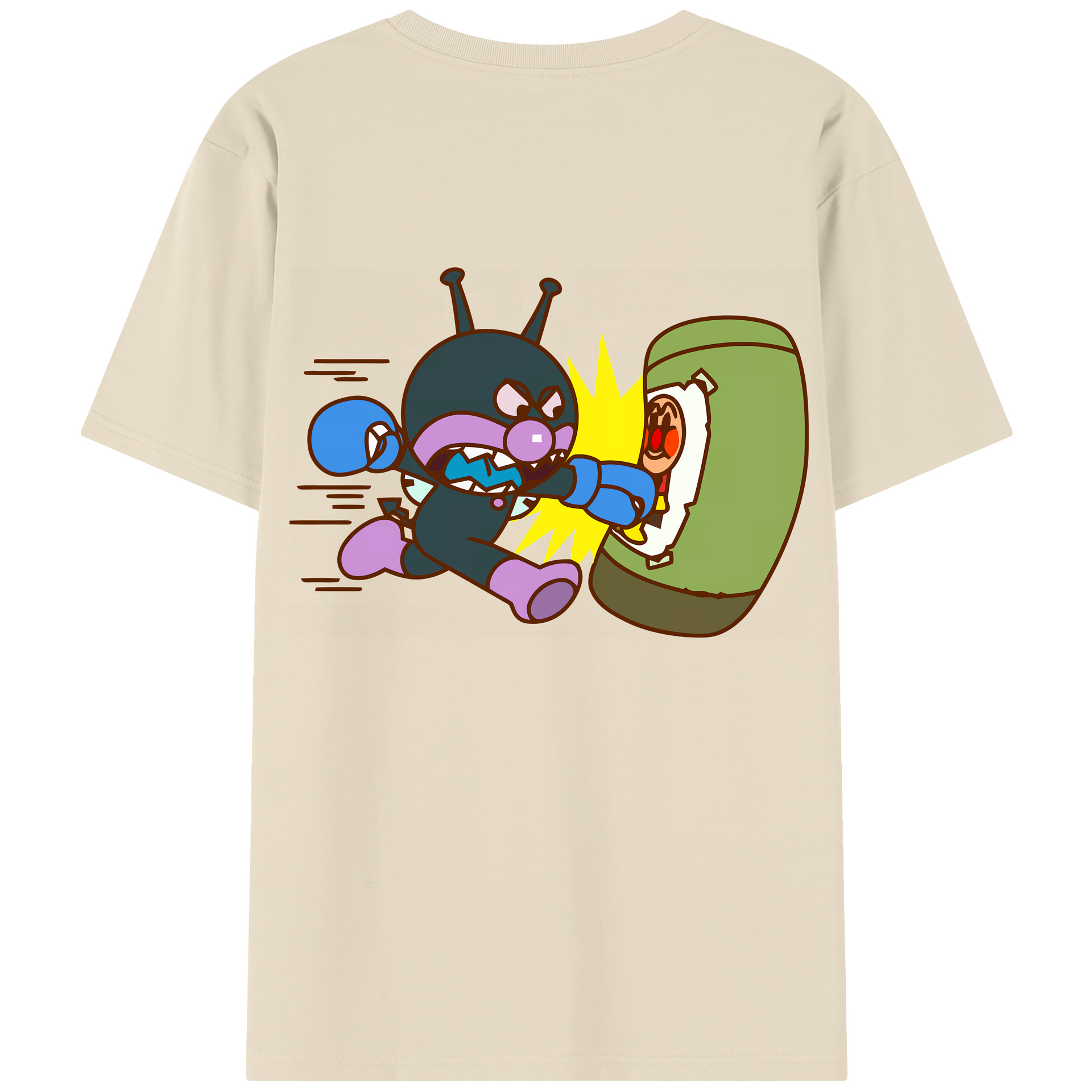 （画像用） アンパンマン Anpanman 綿100％半袖Tシャツ（背面プリント）