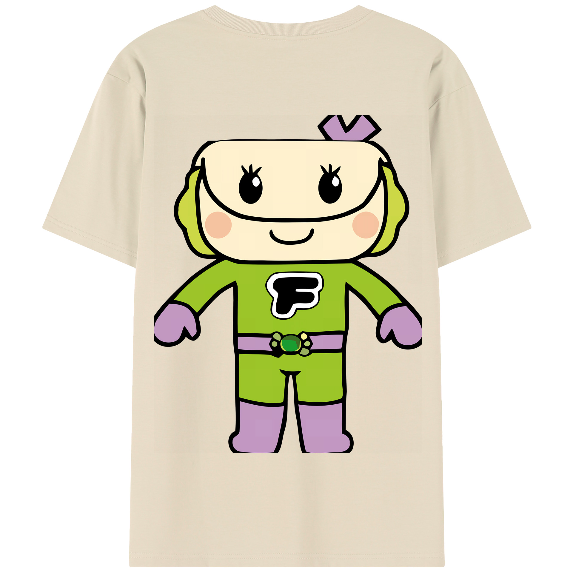 （画像用） アンパンマン Anpanman 綿100％半袖Tシャツ（背面プリント）