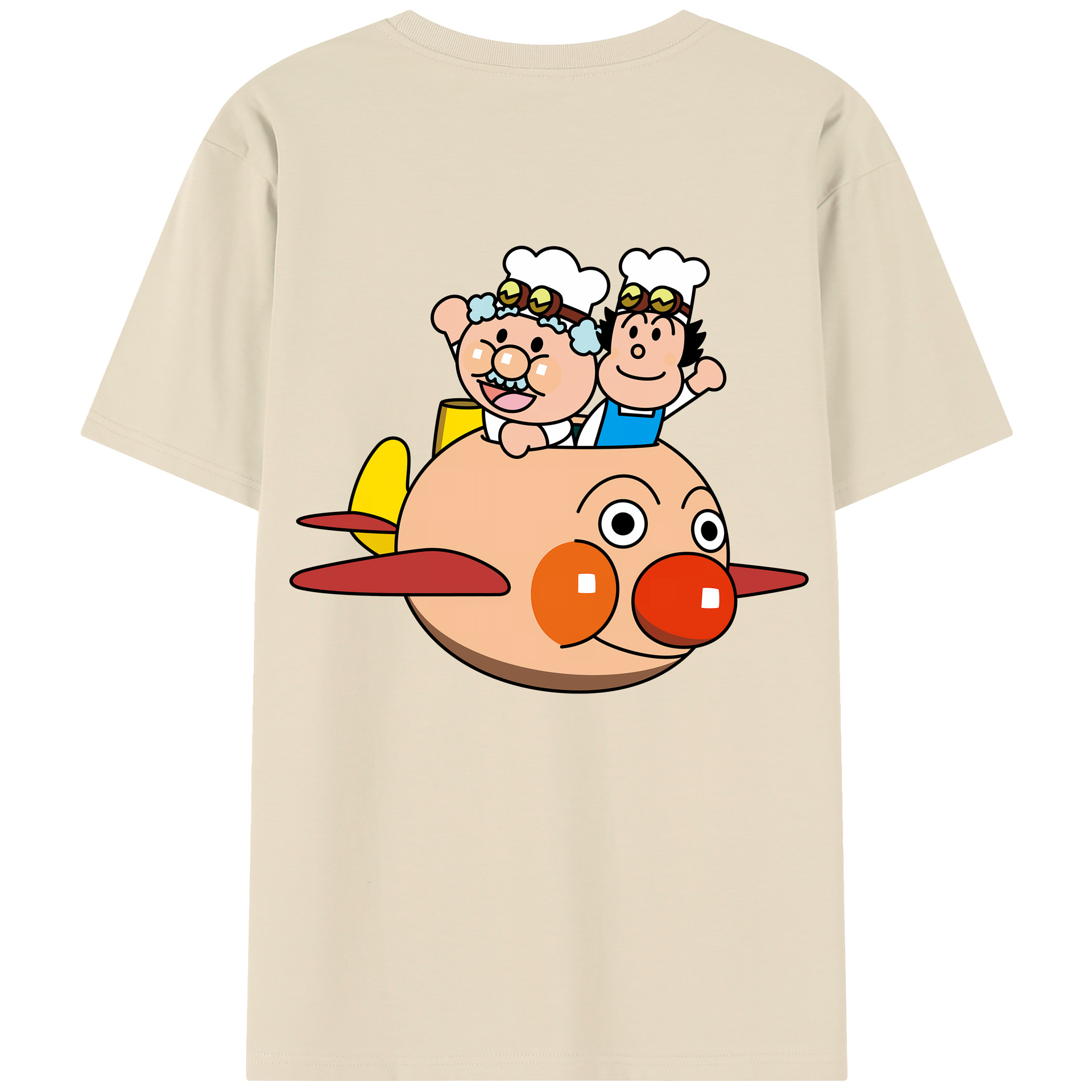 （画像用） アンパンマン Anpanman 綿100％半袖Tシャツ（背面プリント）
