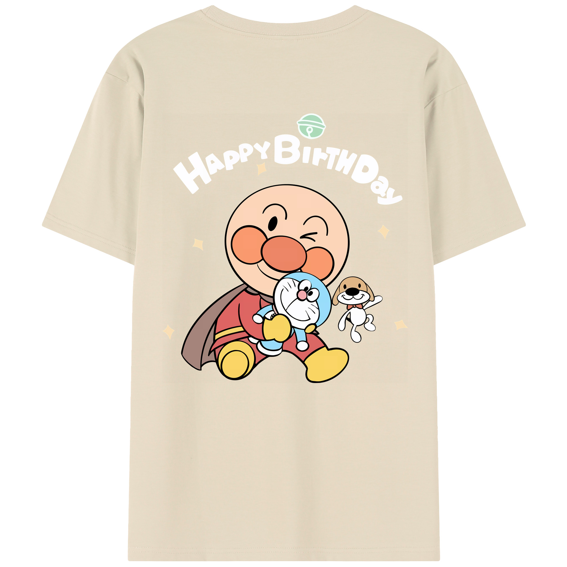 （画像用） アンパンマン Anpanman 綿100％半袖Tシャツ（背面プリント）