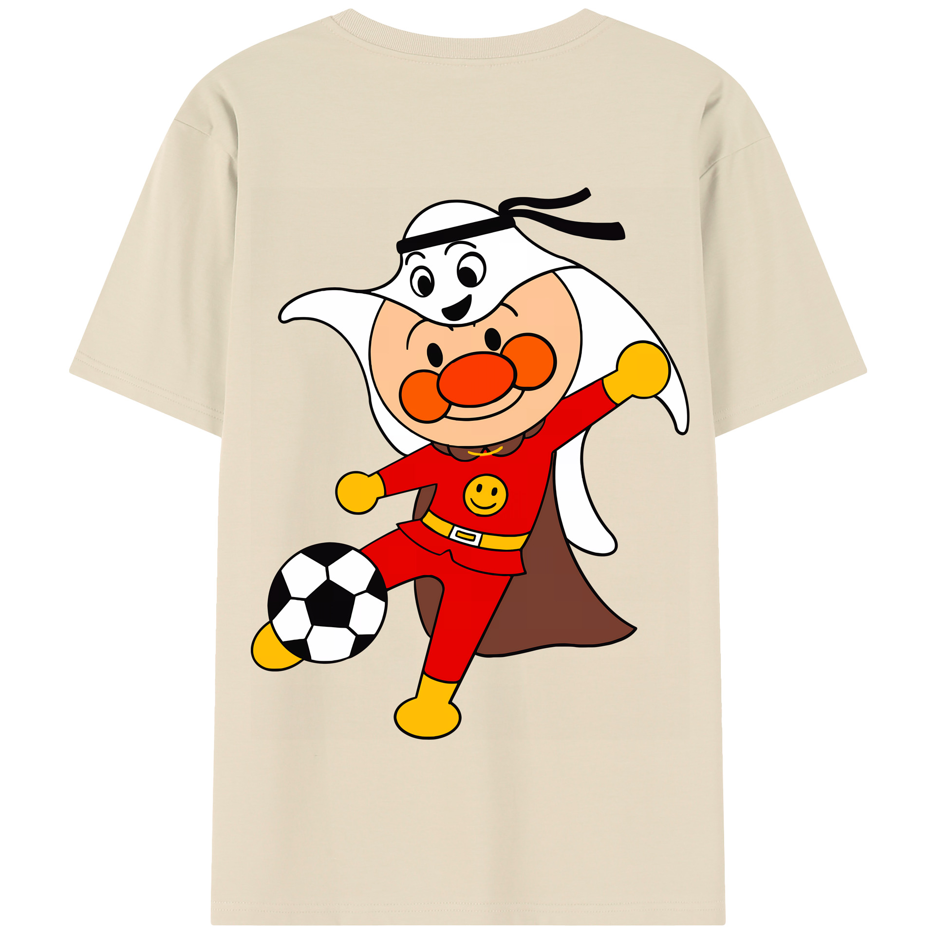 （画像用） アンパンマン Anpanman 綿100％半袖Tシャツ（背面プリント）