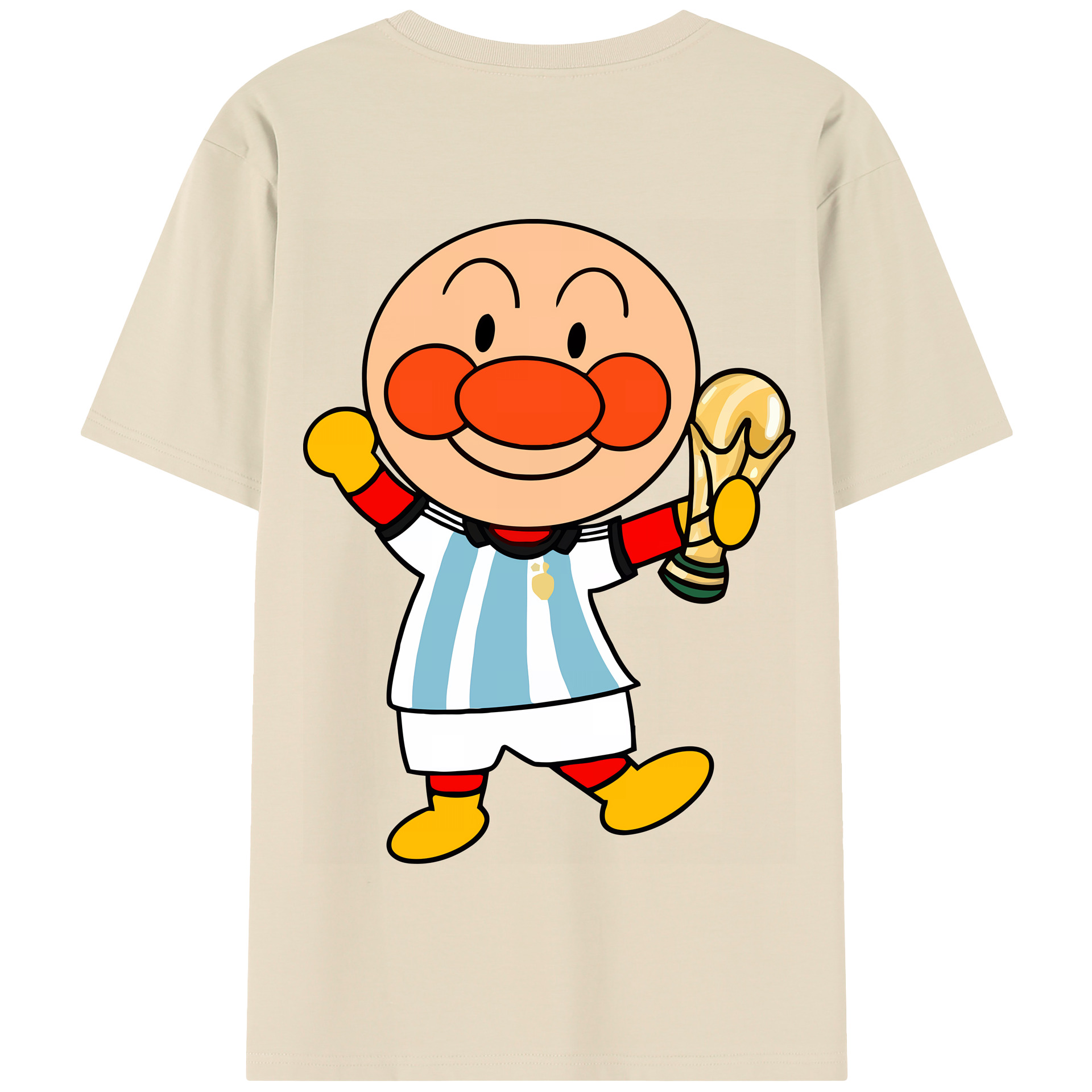 （画像用） アンパンマン Anpanman 綿100％半袖Tシャツ（背面プリント）