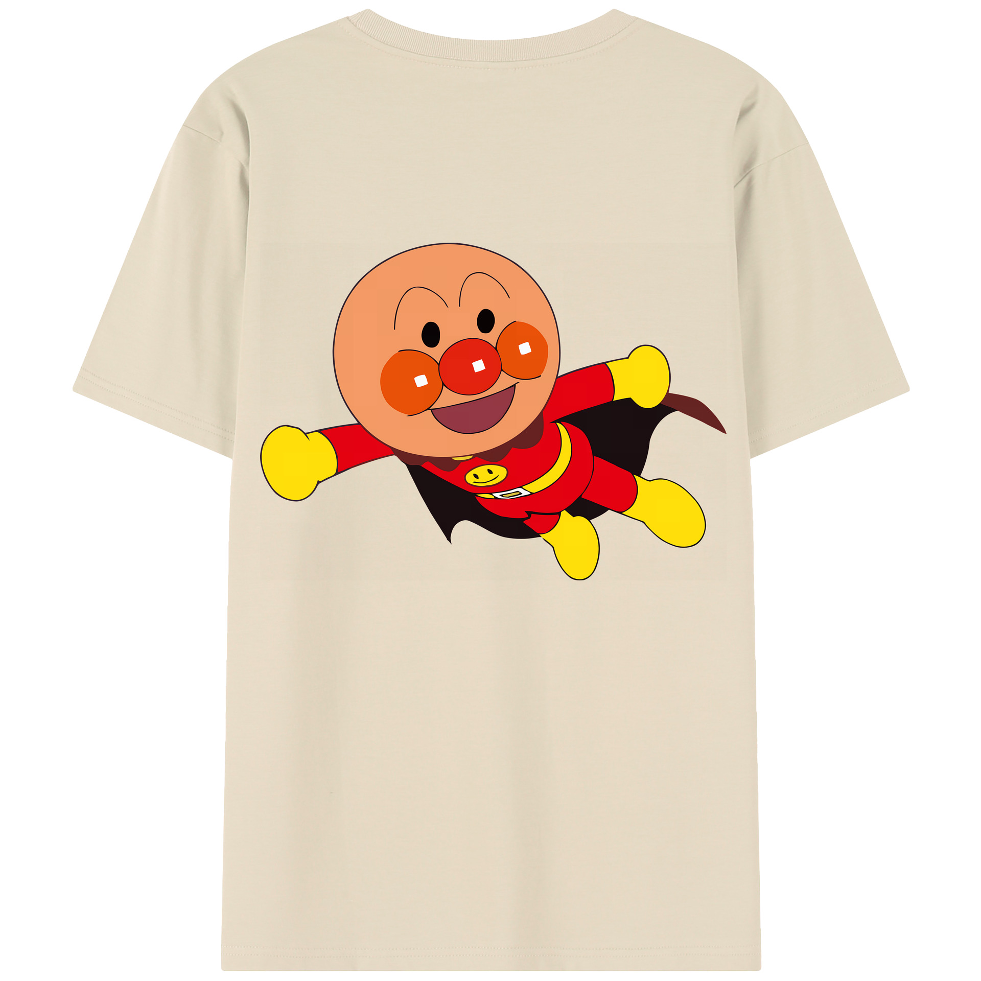 （画像用） アンパンマン Anpanman 綿100％半袖Tシャツ（背面プリント）