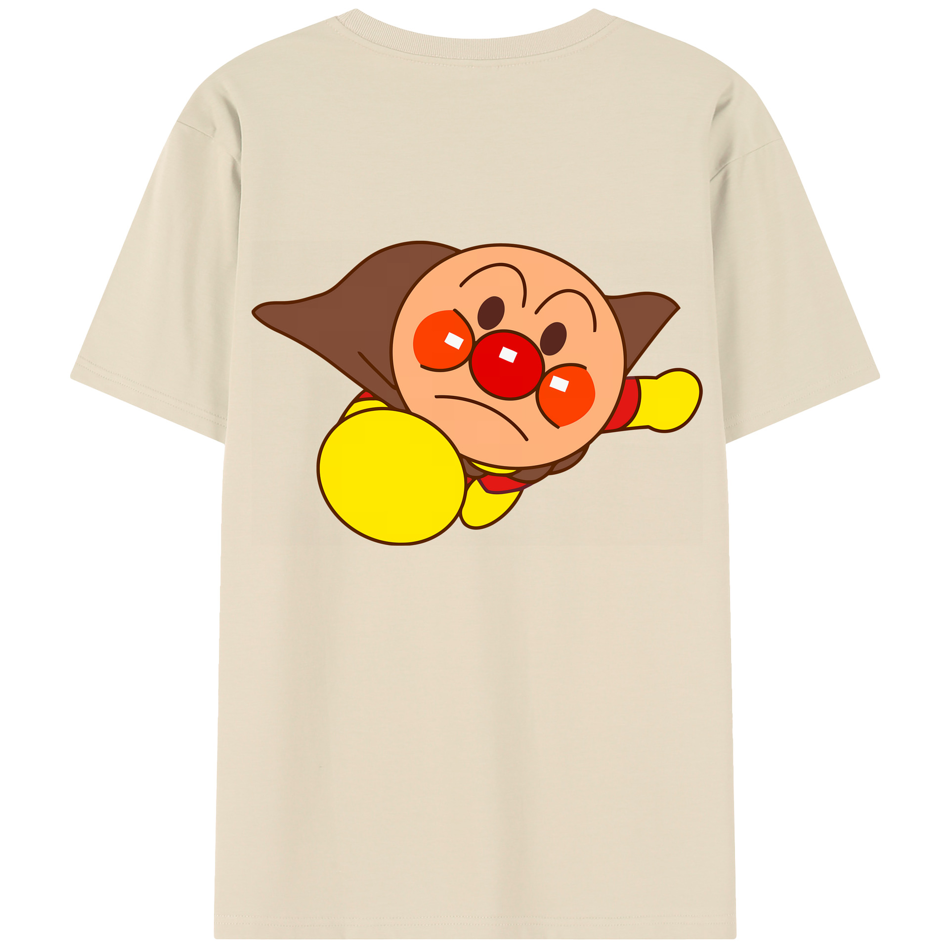 （画像用） アンパンマン Anpanman 綿100％半袖Tシャツ（背面プリント）