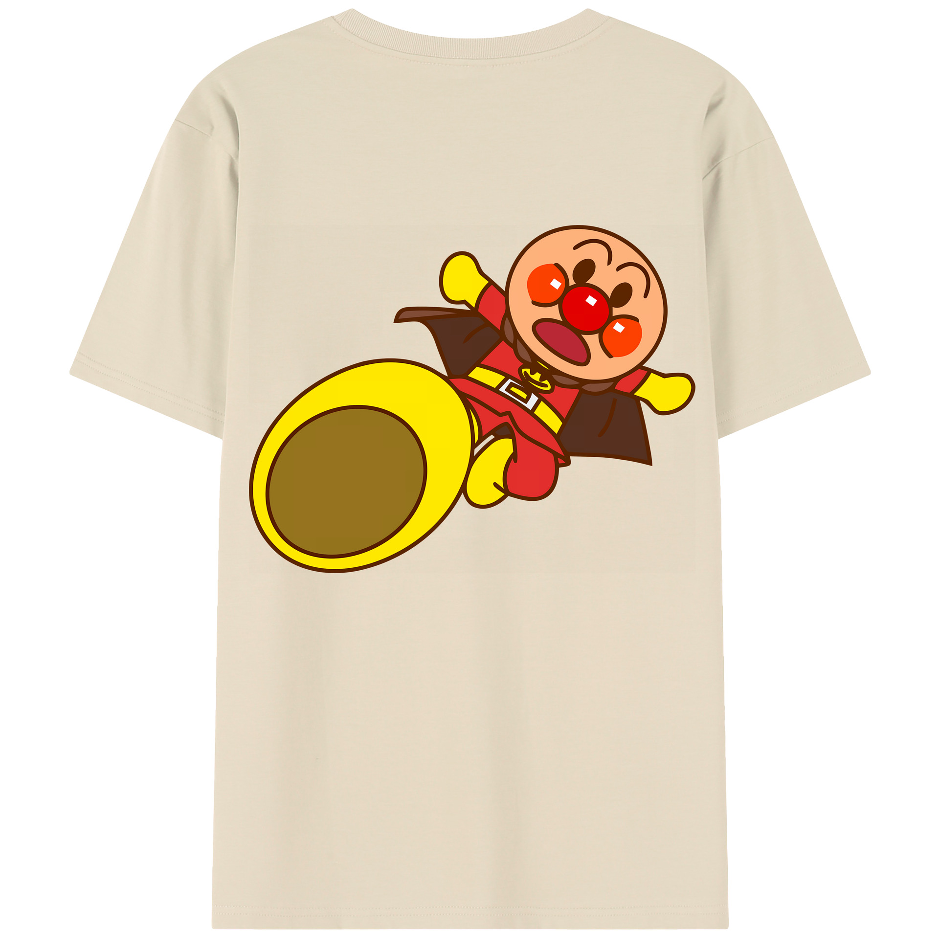 （画像用） アンパンマン Anpanman 綿100％半袖Tシャツ（背面プリント）