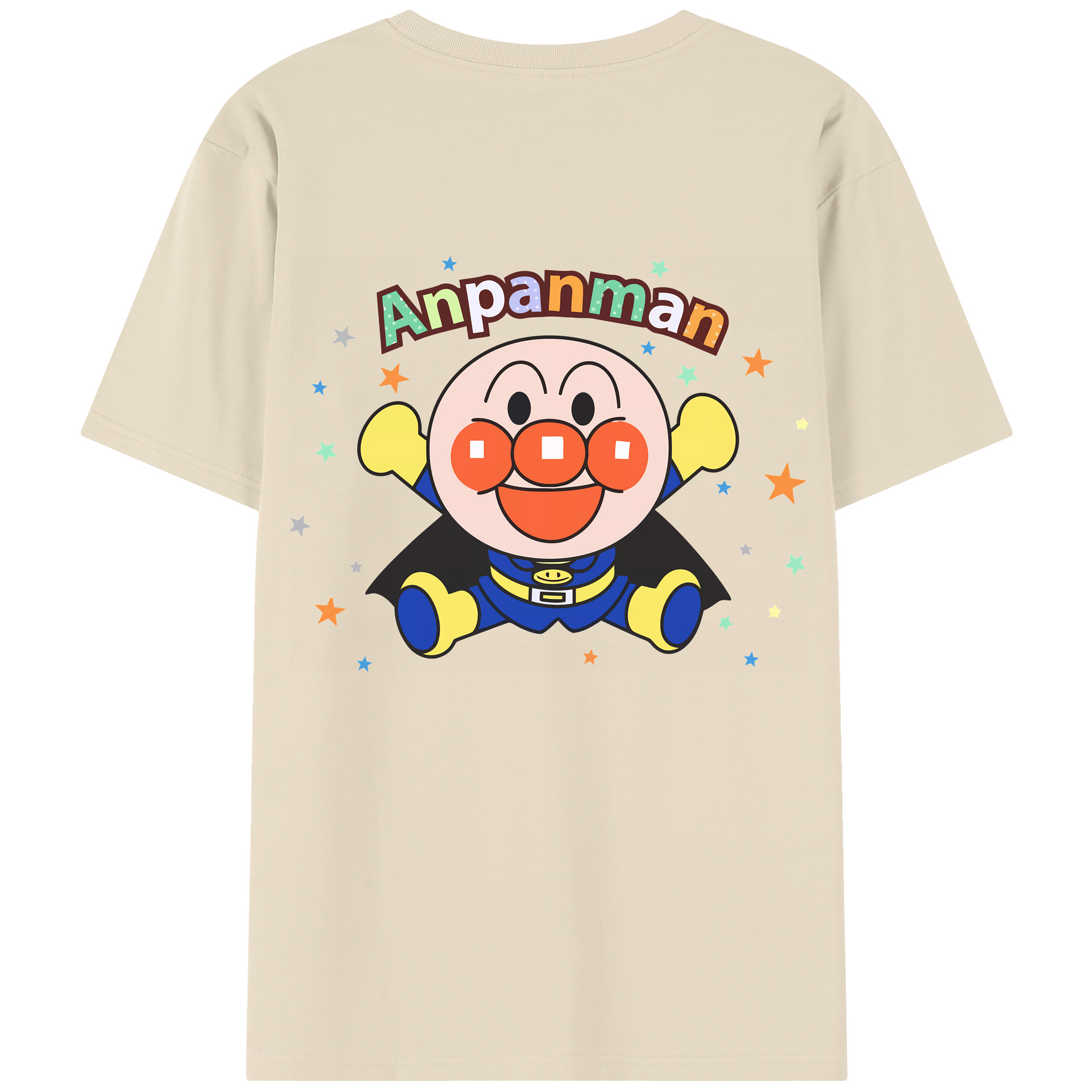 （画像用） アンパンマン Anpanman 綿100％半袖Tシャツ（背面プリント）