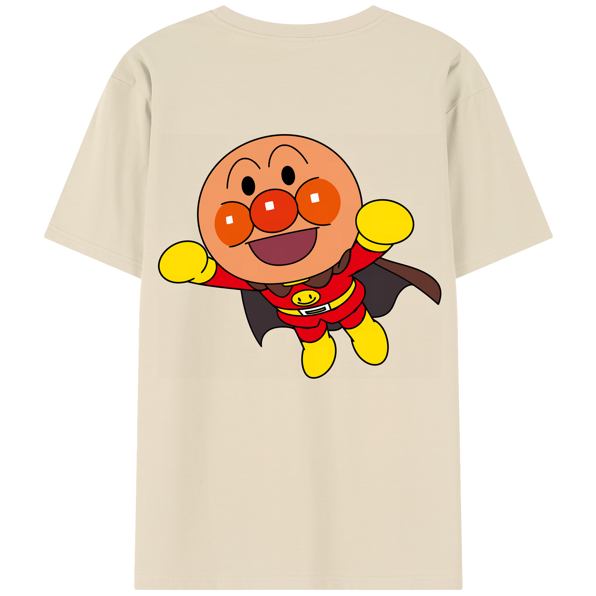 （画像用） アンパンマン Anpanman 綿100％半袖Tシャツ（背面プリント）