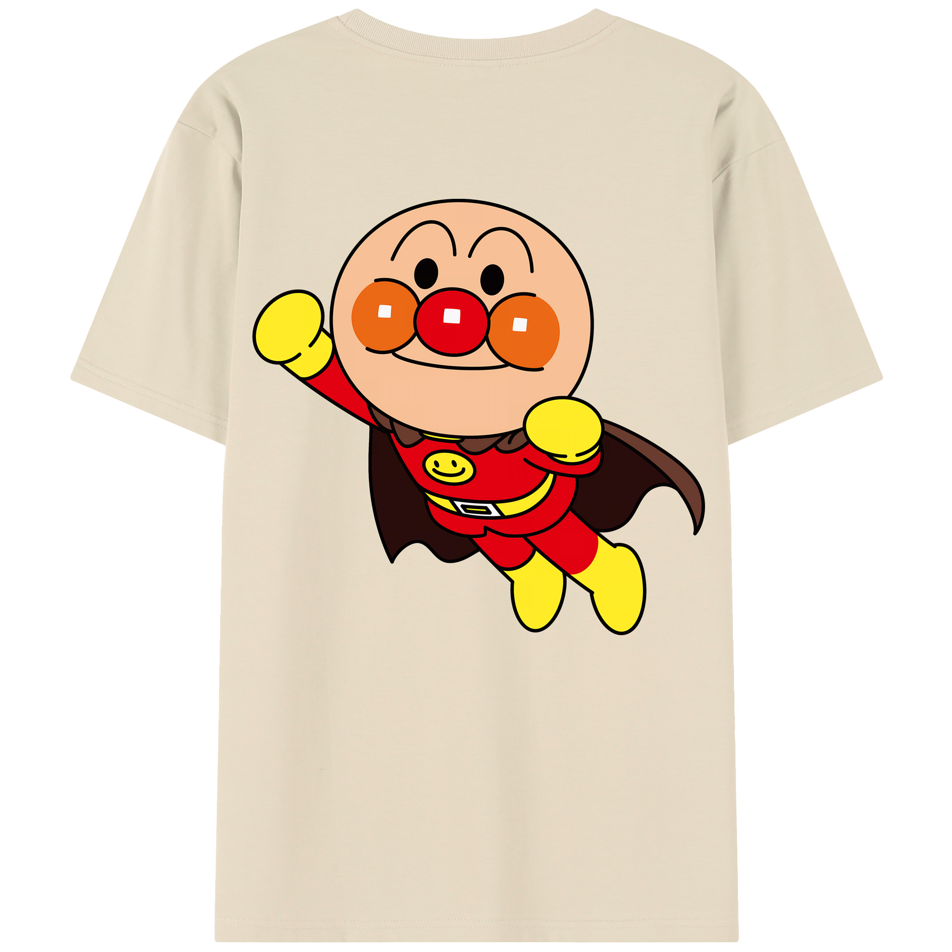 （画像用） アンパンマン Anpanman 綿100％半袖Tシャツ（背面プリント）