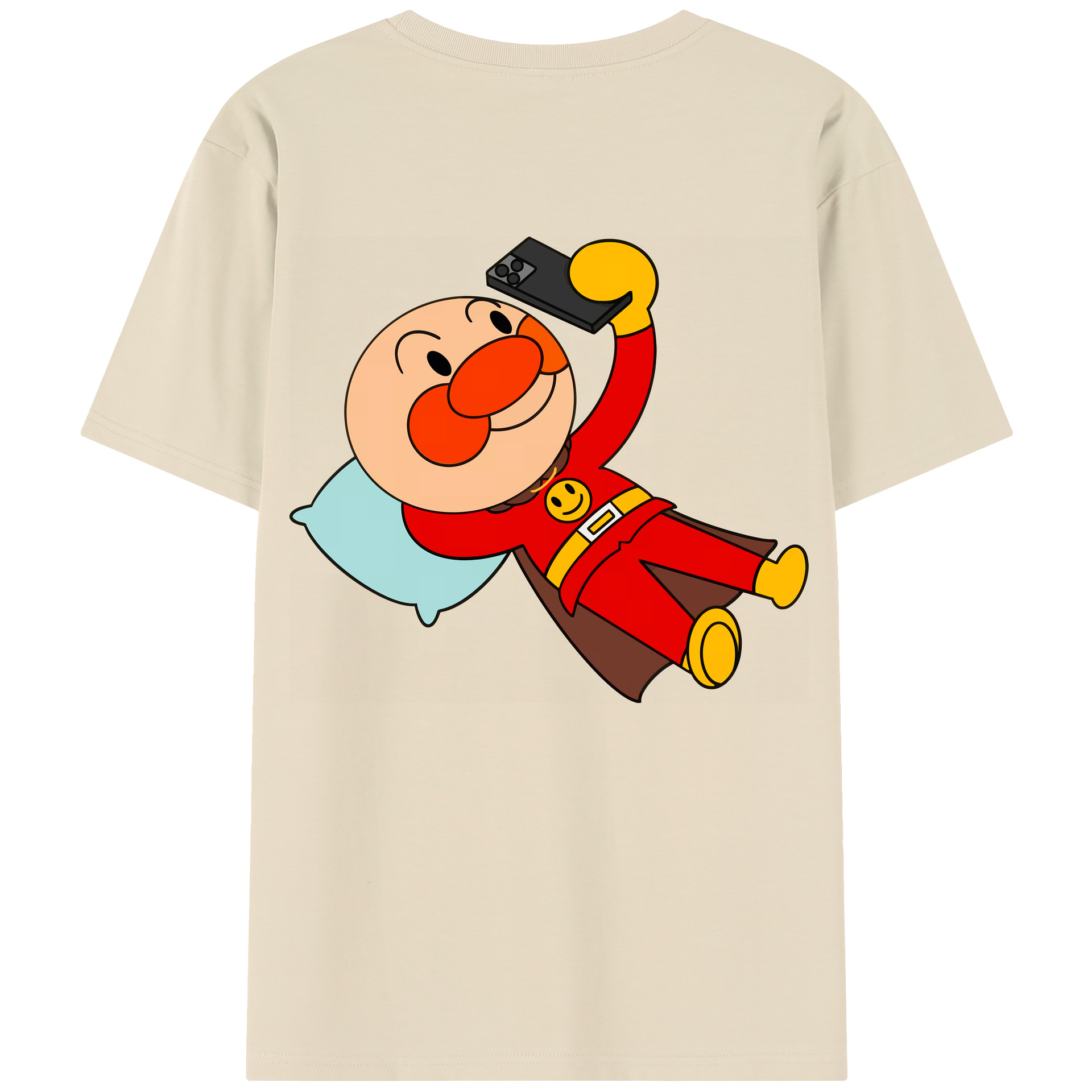 （画像用） アンパンマン Anpanman 綿100％半袖Tシャツ（背面プリント）
