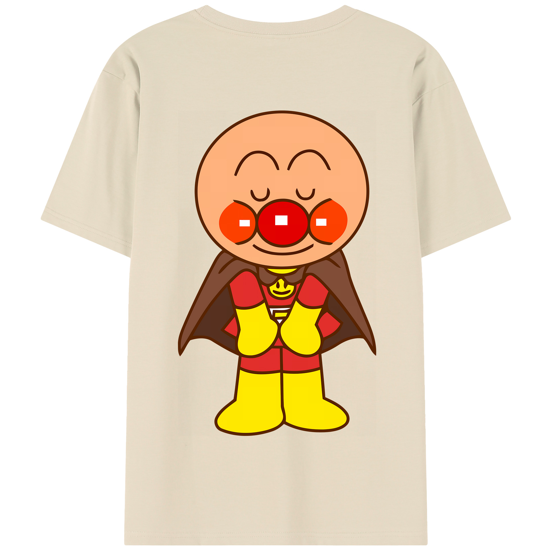 （画像用） アンパンマン Anpanman 綿100％半袖Tシャツ（背面プリント）