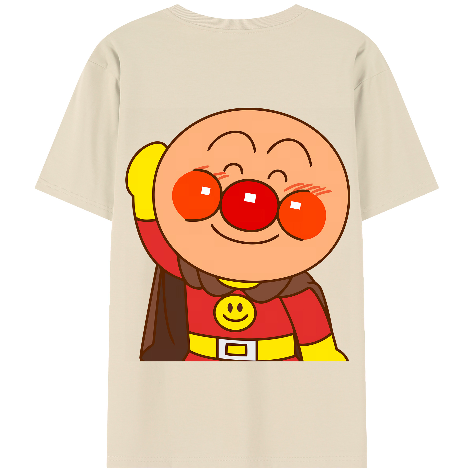 （画像用） アンパンマン Anpanman 綿100％半袖Tシャツ（背面プリント）